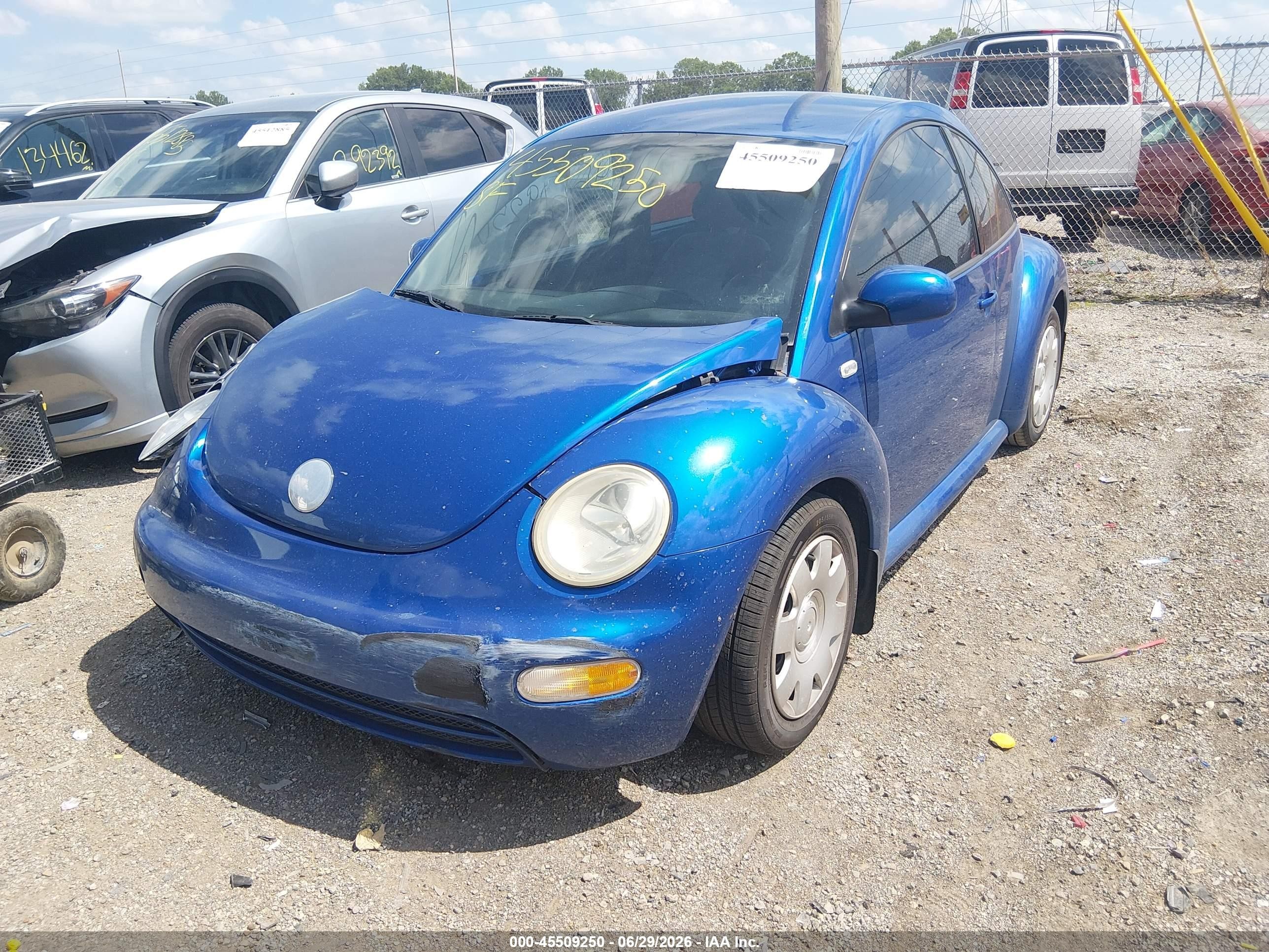 2003 Volkswagen New Beetle Gl Blue vin: 3VWBK21C03M426874