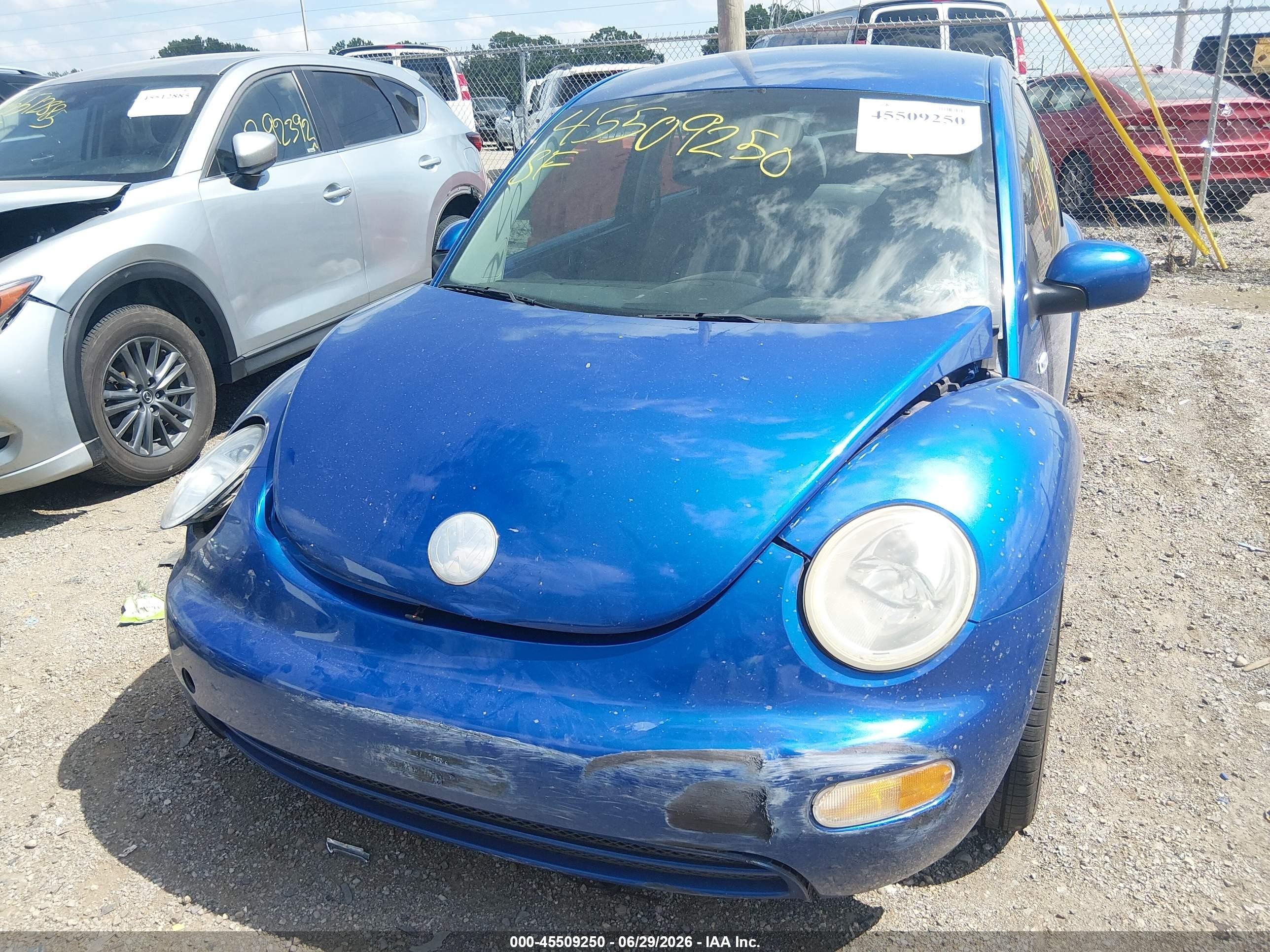 2003 Volkswagen New Beetle Gl Blue vin: 3VWBK21C03M426874
