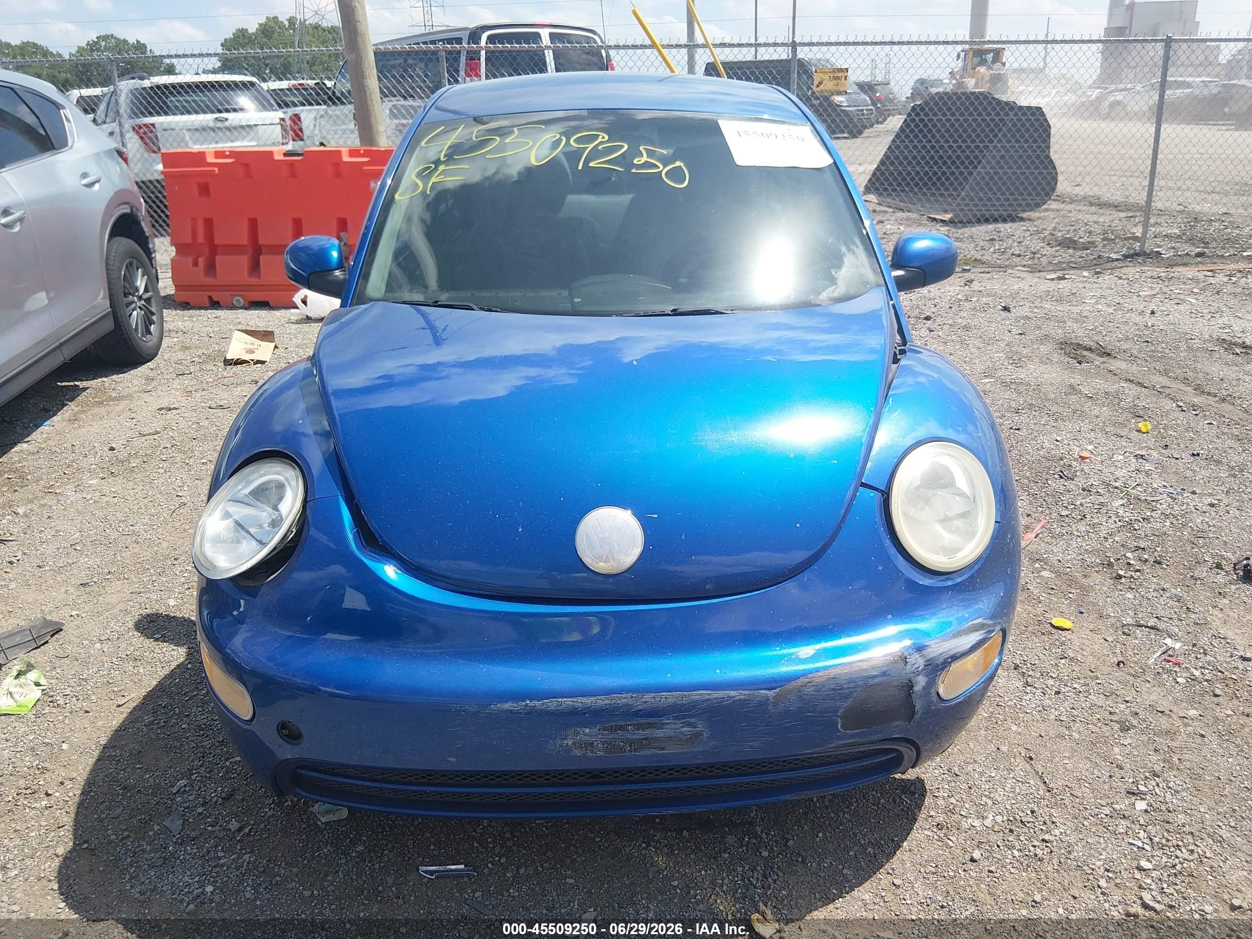 2003 Volkswagen New Beetle Gl Blue vin: 3VWBK21C03M426874