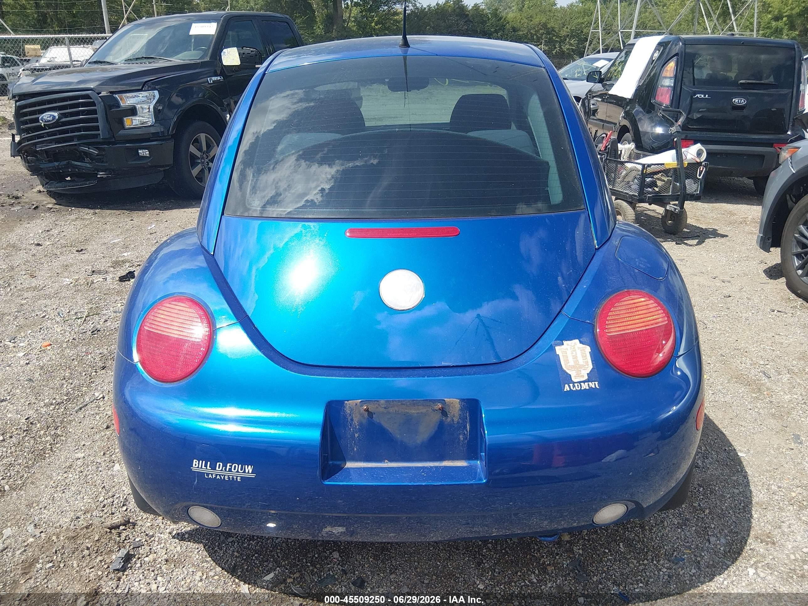 2003 Volkswagen New Beetle Gl Blue vin: 3VWBK21C03M426874