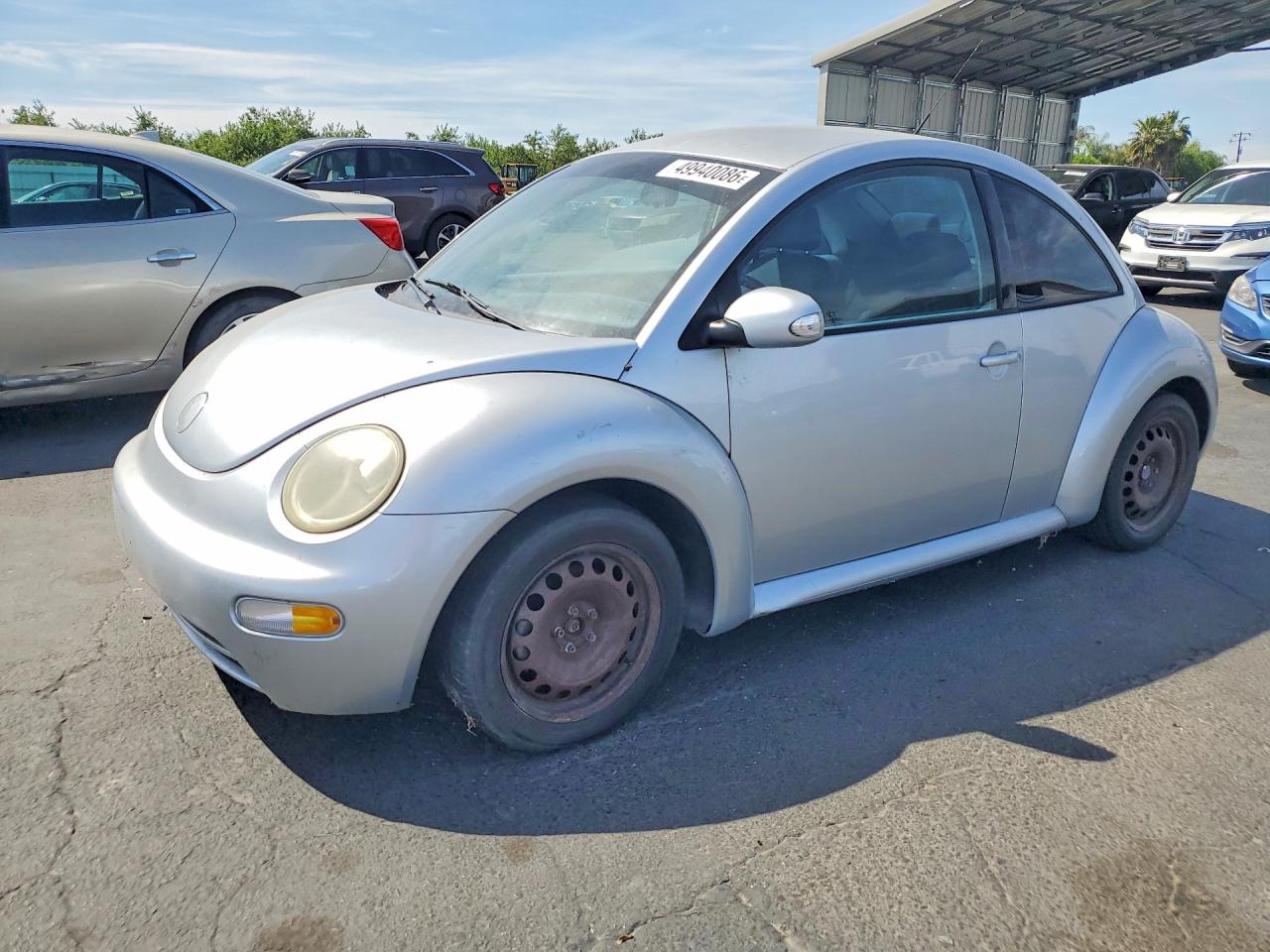 2004 Volkswagen New Beetle Gl Silver vin: 3VWBK21C34M402781