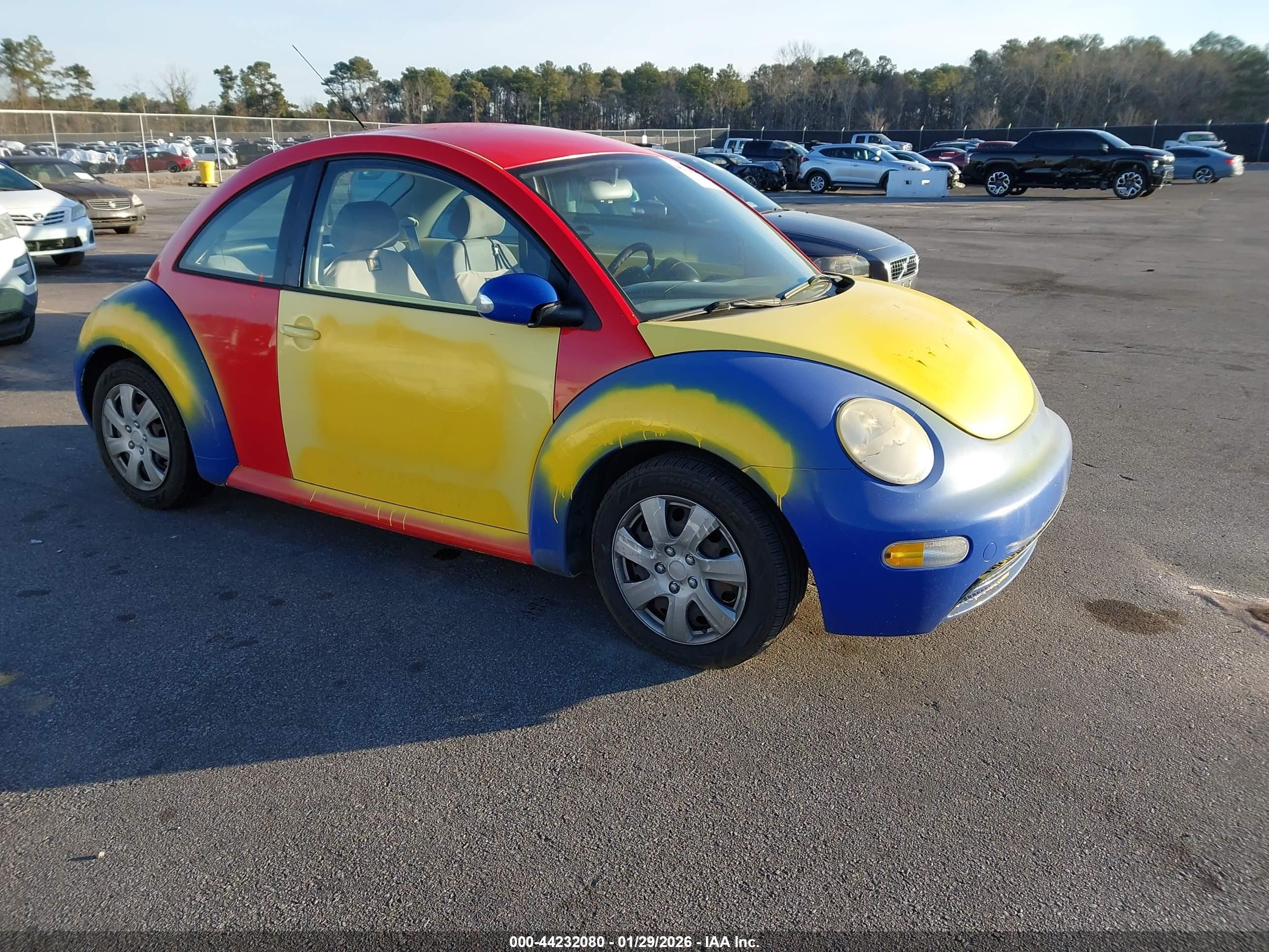 2004 Volkswagen New Beetle Gl Yellow vin: 3VWBK21C64M401298
