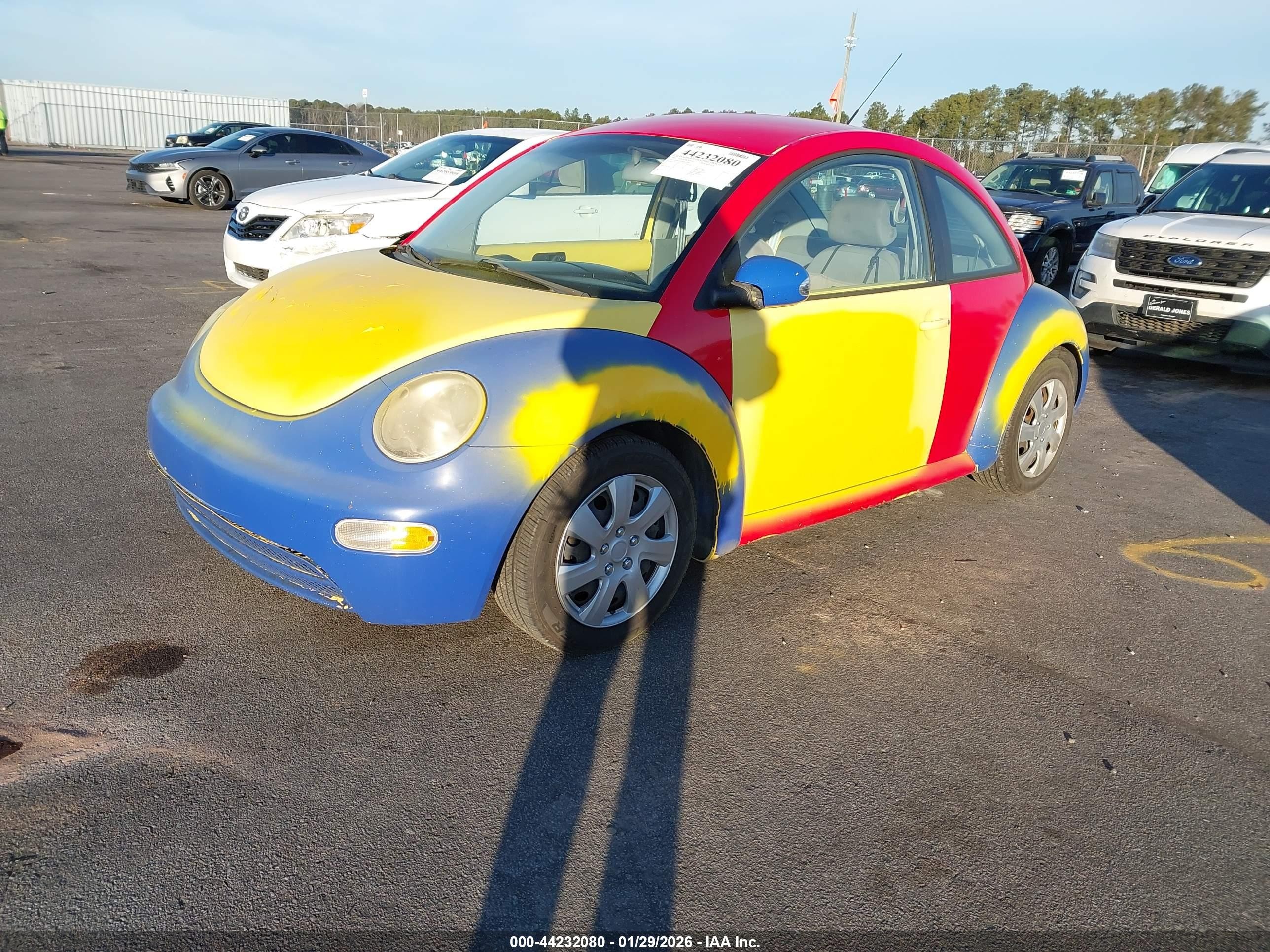 2004 Volkswagen New Beetle Gl Yellow vin: 3VWBK21C64M401298