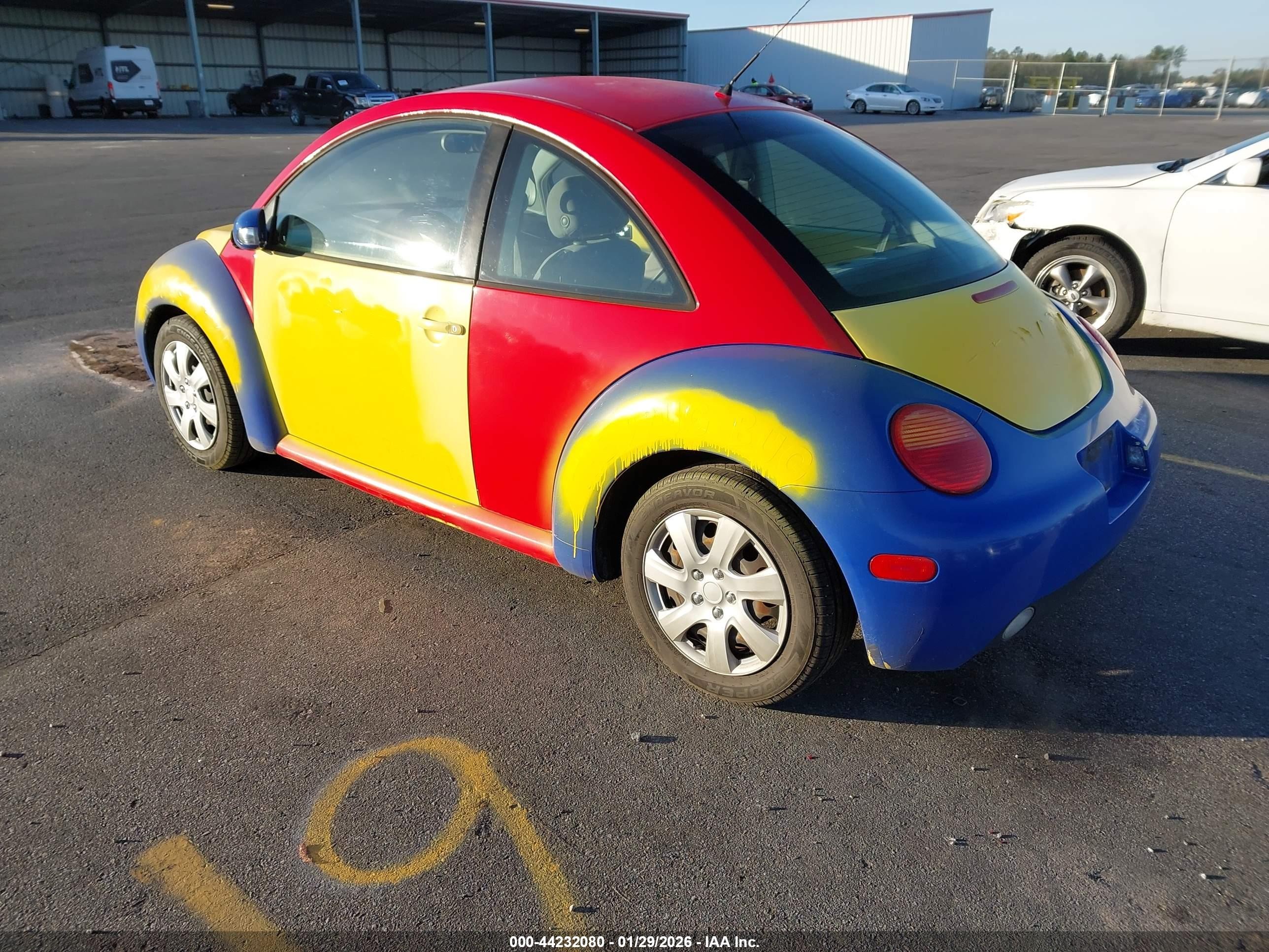 2004 Volkswagen New Beetle Gl Yellow vin: 3VWBK21C64M401298