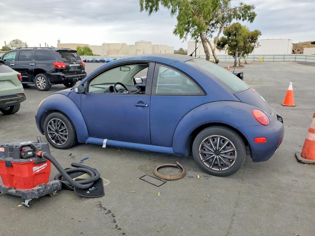 2003 Volkswagen New Beetle Gl Blue vin: 3VWBK21C83M436343