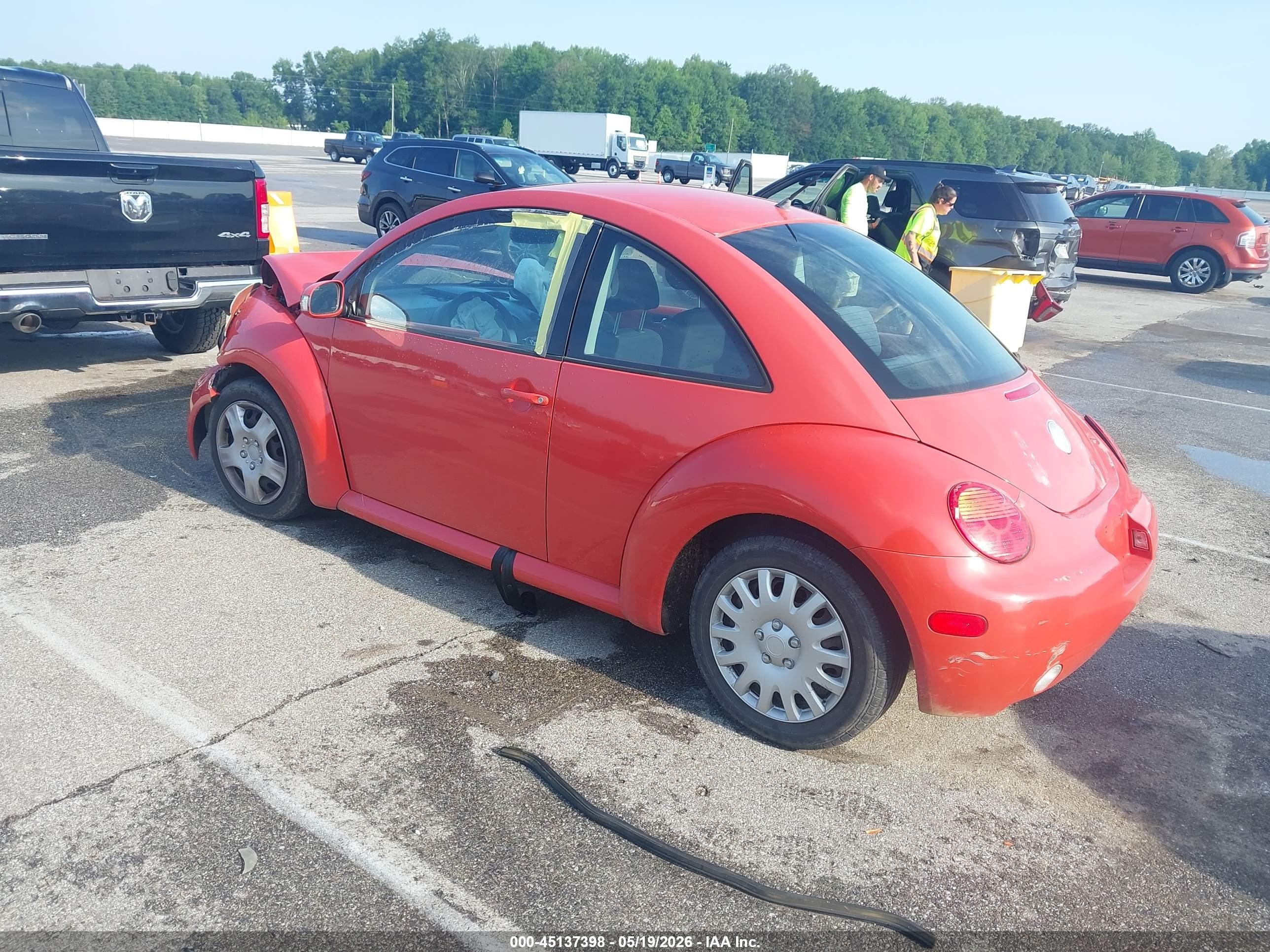 2003 Volkswagen New Beetle Gl Orange vin: 3VWBK21CX3M443813