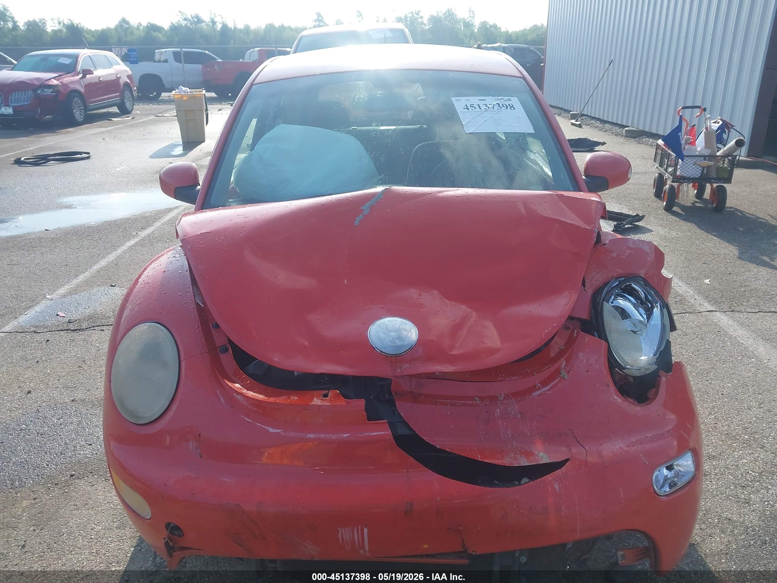 2003 Volkswagen New Beetle Gl Orange vin: 3VWBK21CX3M443813