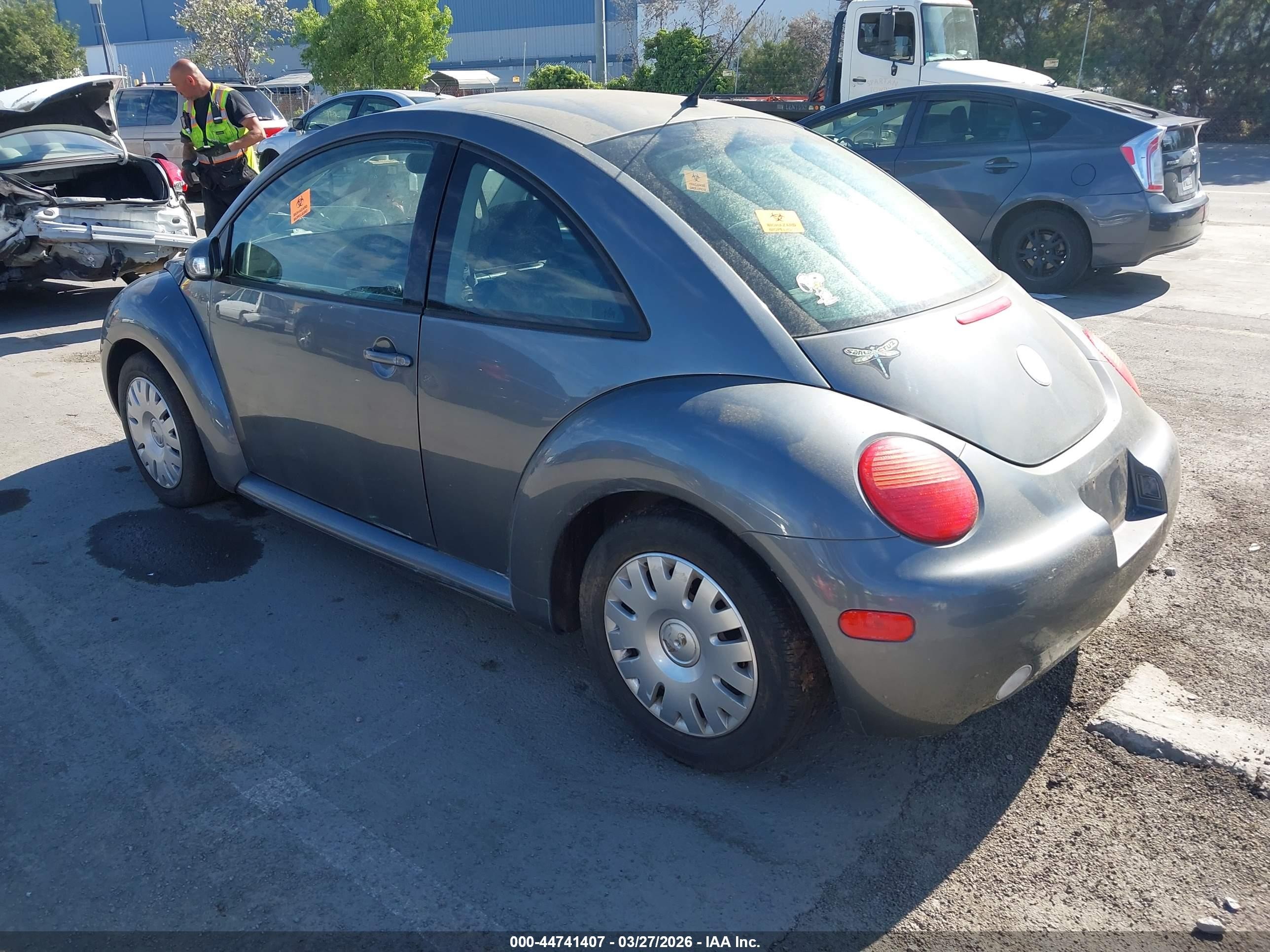 2004 Volkswagen New Beetle Gl Gray vin: 3VWBK31C34M410224