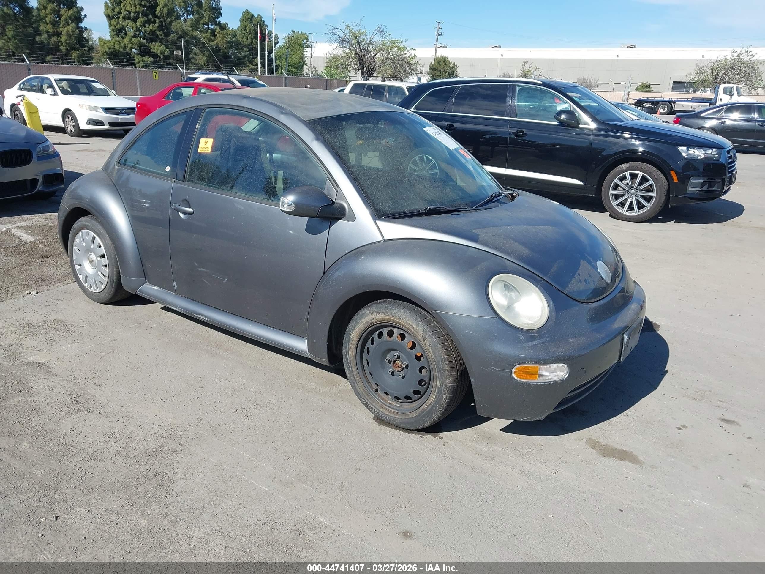 2004 Volkswagen New Beetle Gl Gray vin: 3VWBK31C34M410224