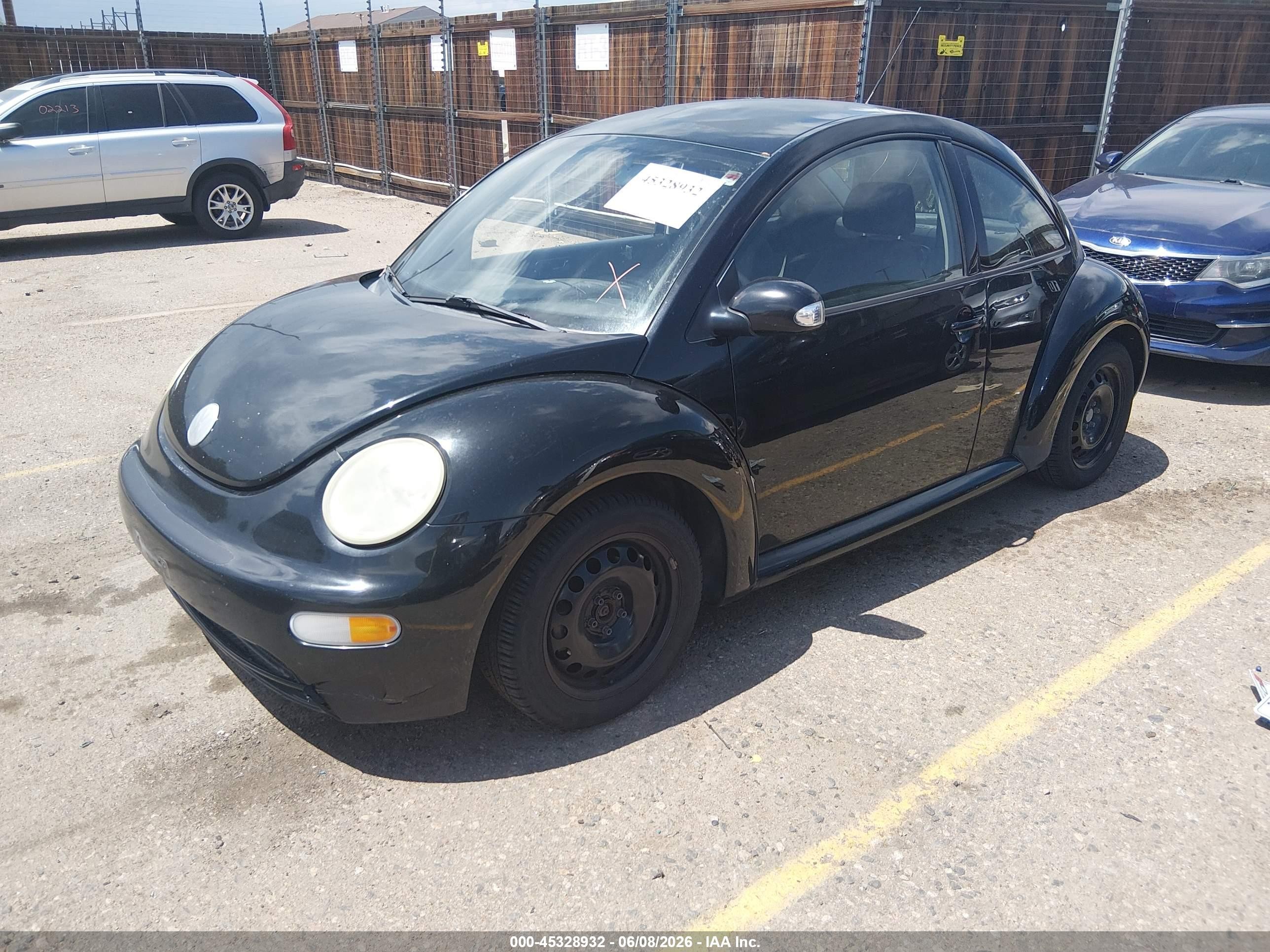2005 Volkswagen New Beetle Gl Black vin: 3VWBK31C45M416485