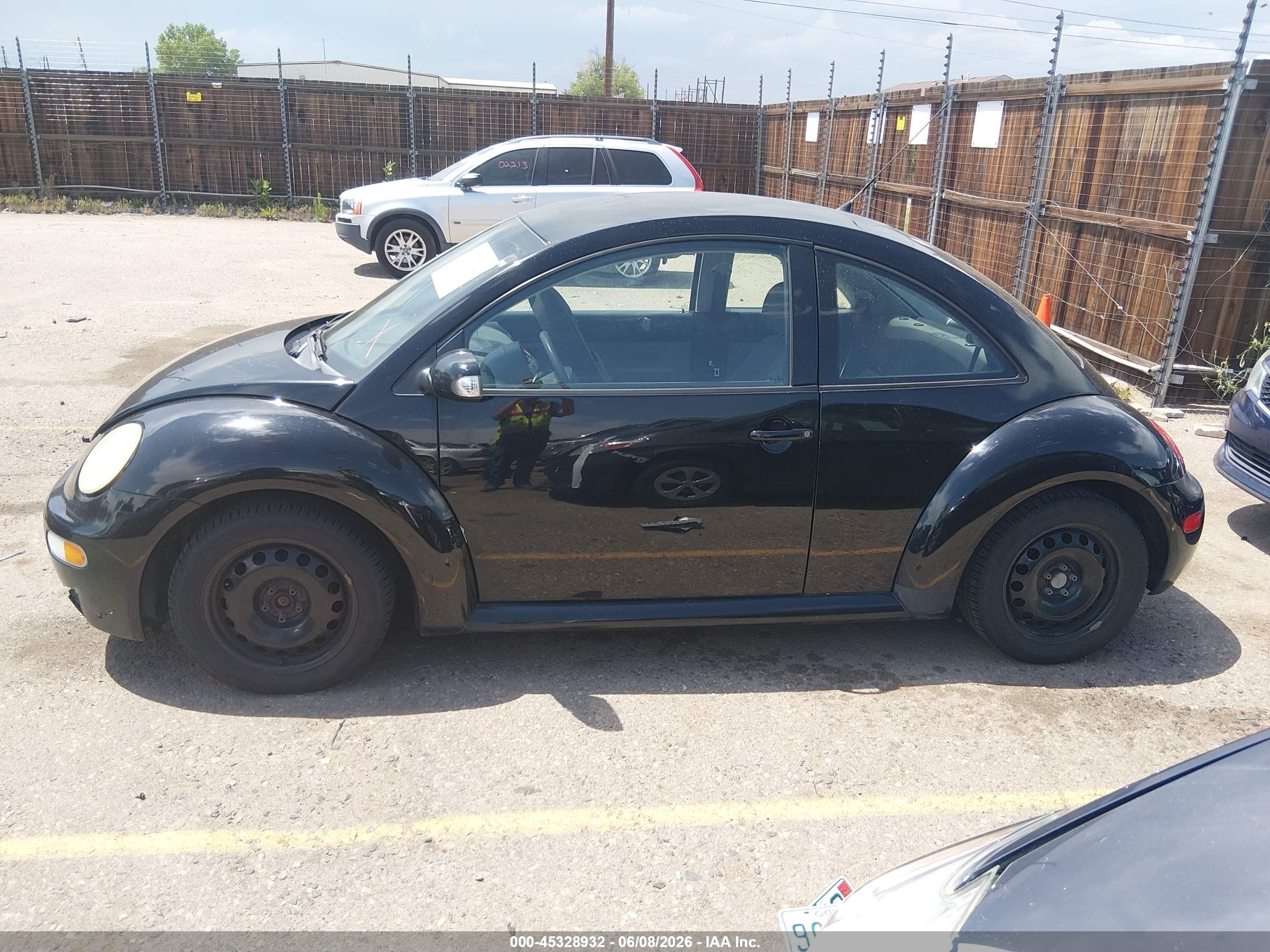 2005 Volkswagen New Beetle Gl Black vin: 3VWBK31C45M416485