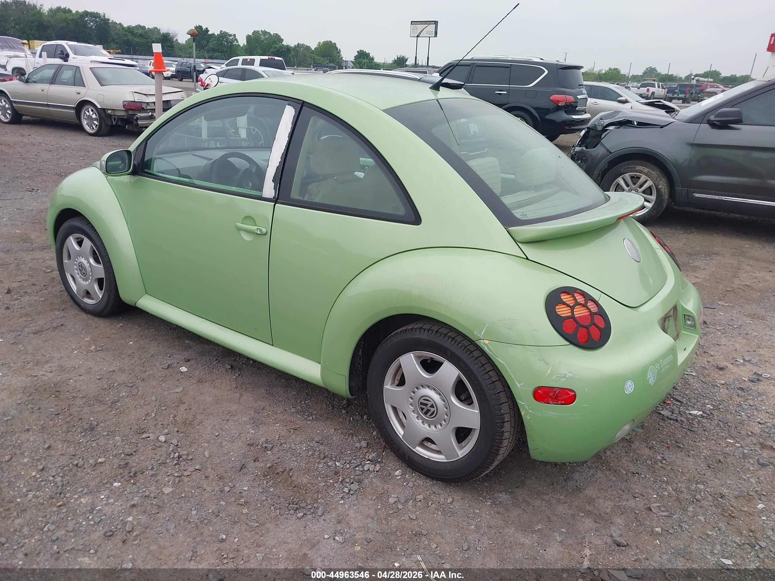 2005 Volkswagen New Beetle Gl Green vin: 3VWBK31C55M409903