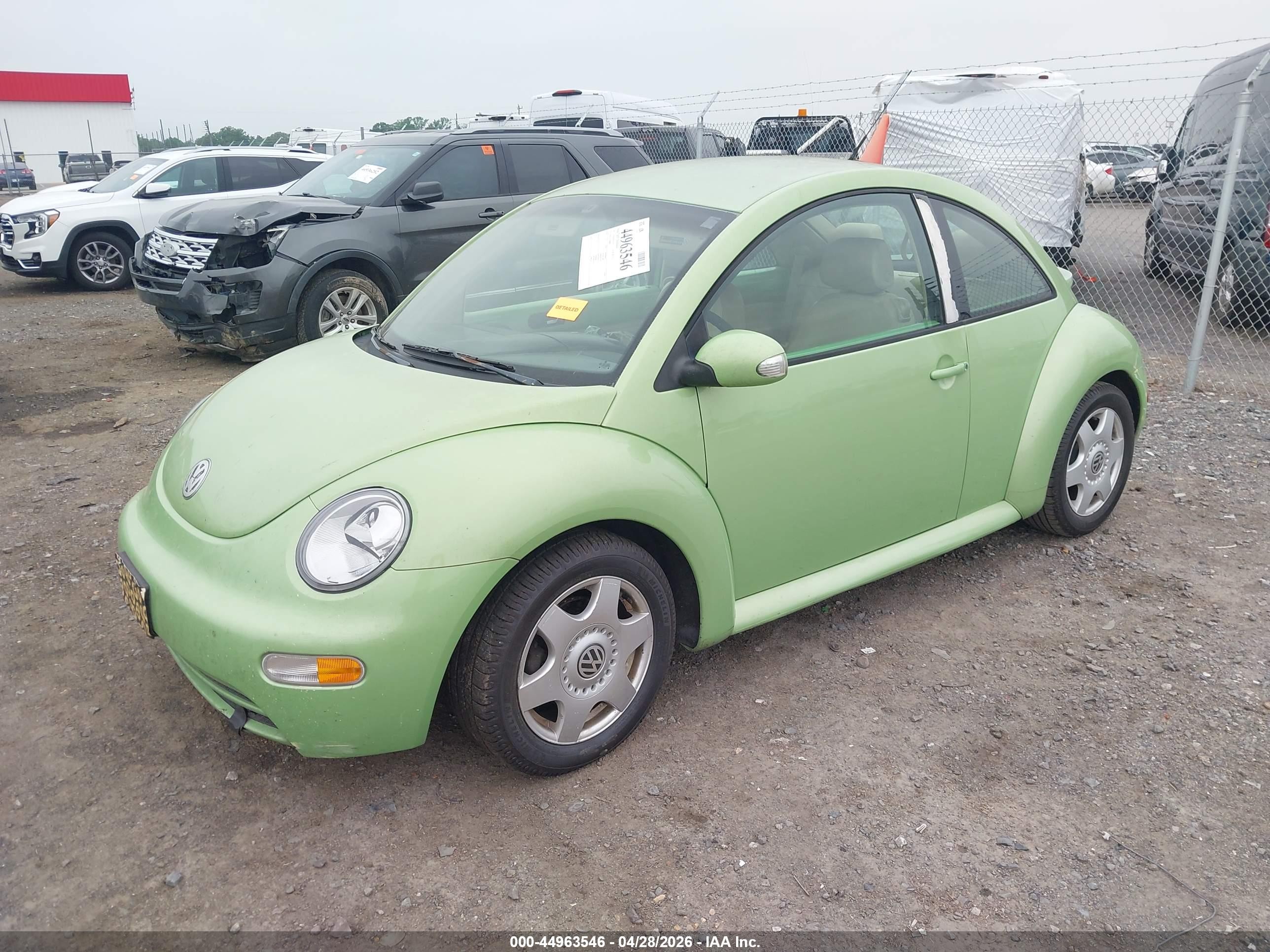 2005 Volkswagen New Beetle Gl Green vin: 3VWBK31C55M409903