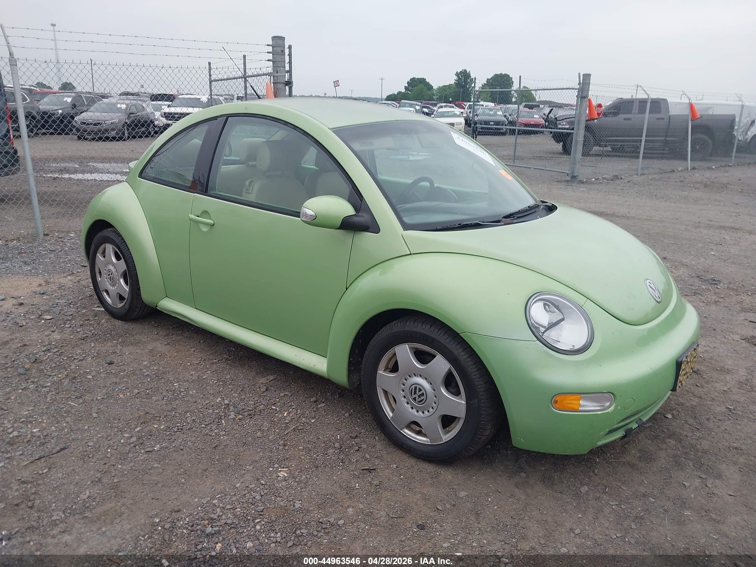 2005 Volkswagen New Beetle Gl Green vin: 3VWBK31C55M409903