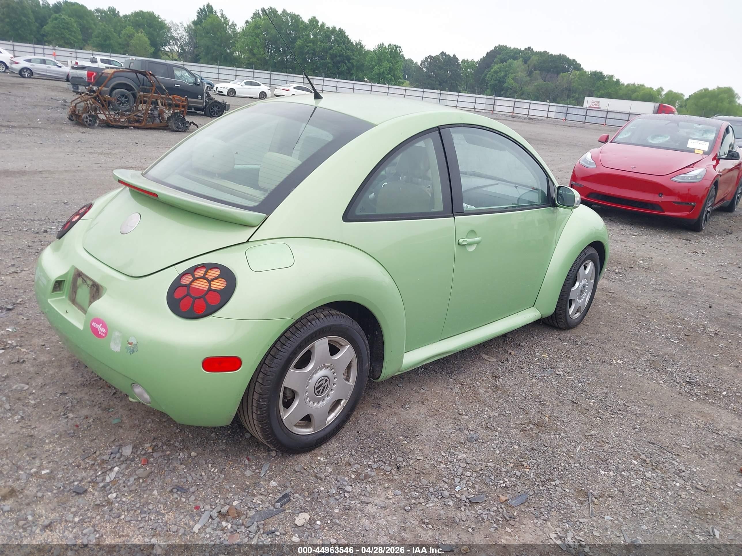 2005 Volkswagen New Beetle Gl Green vin: 3VWBK31C55M409903