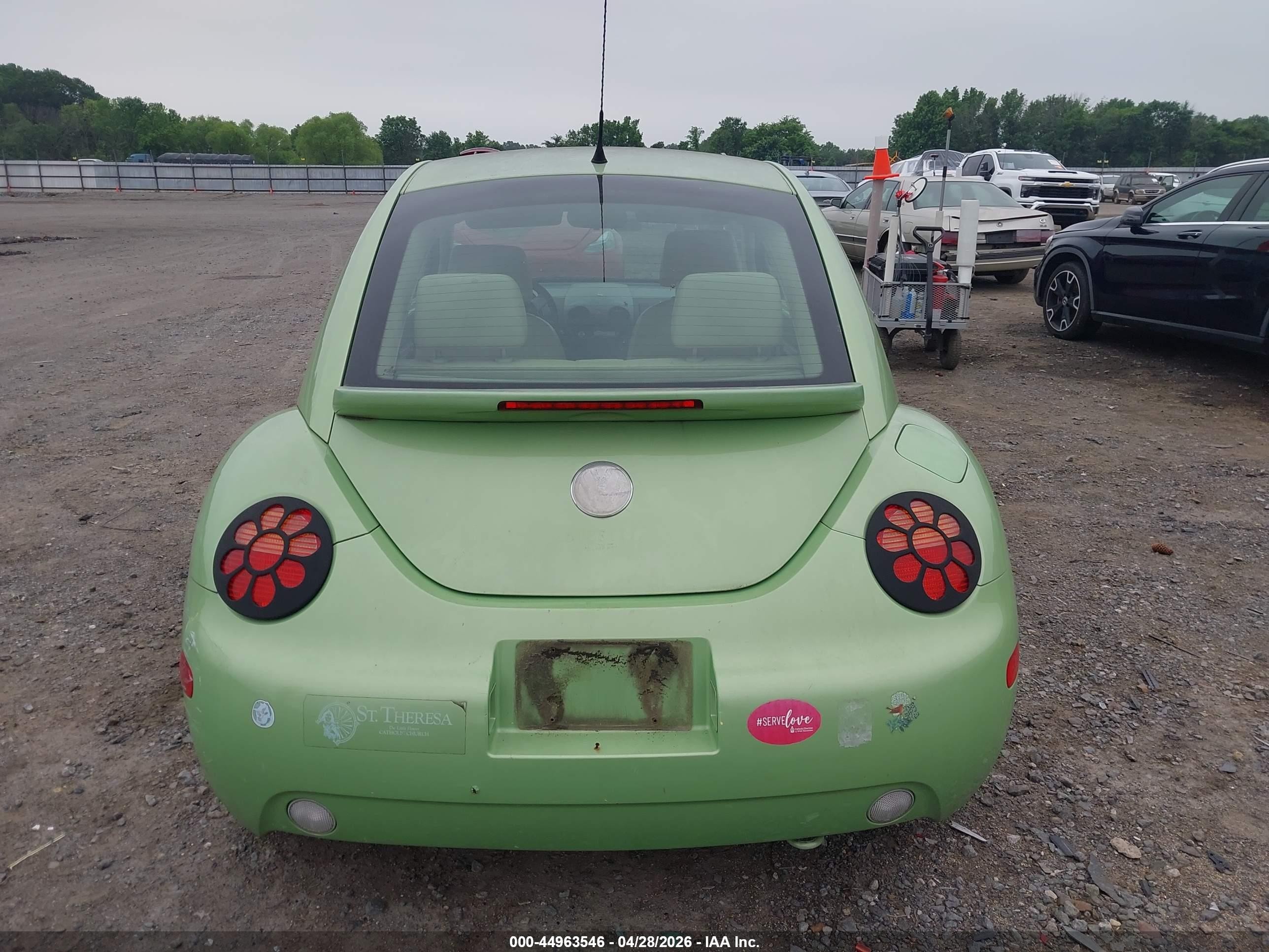 2005 Volkswagen New Beetle Gl Green vin: 3VWBK31C55M409903