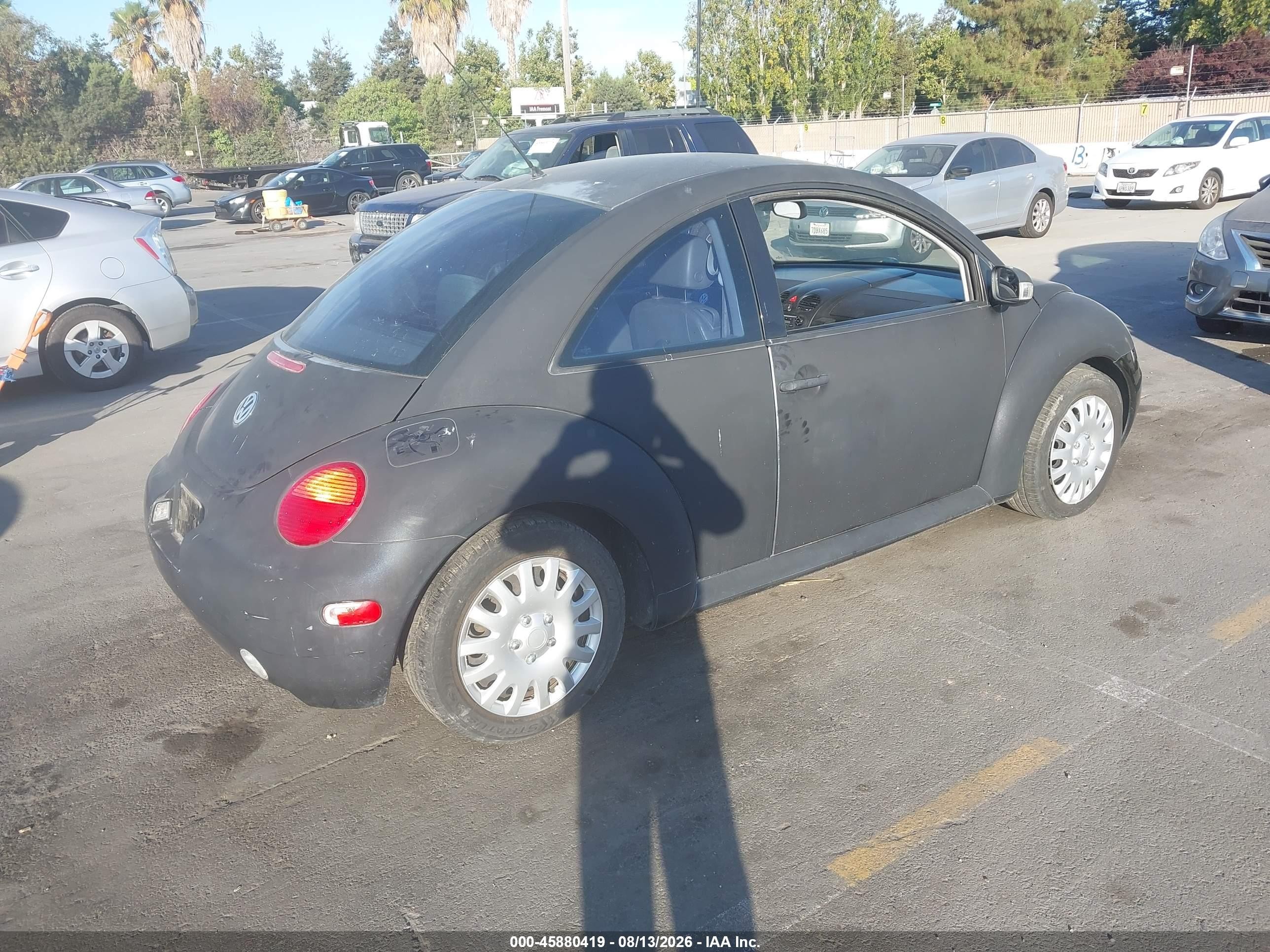 2005 Volkswagen New Beetle Gl Black vin: 3VWBK31C55M417905