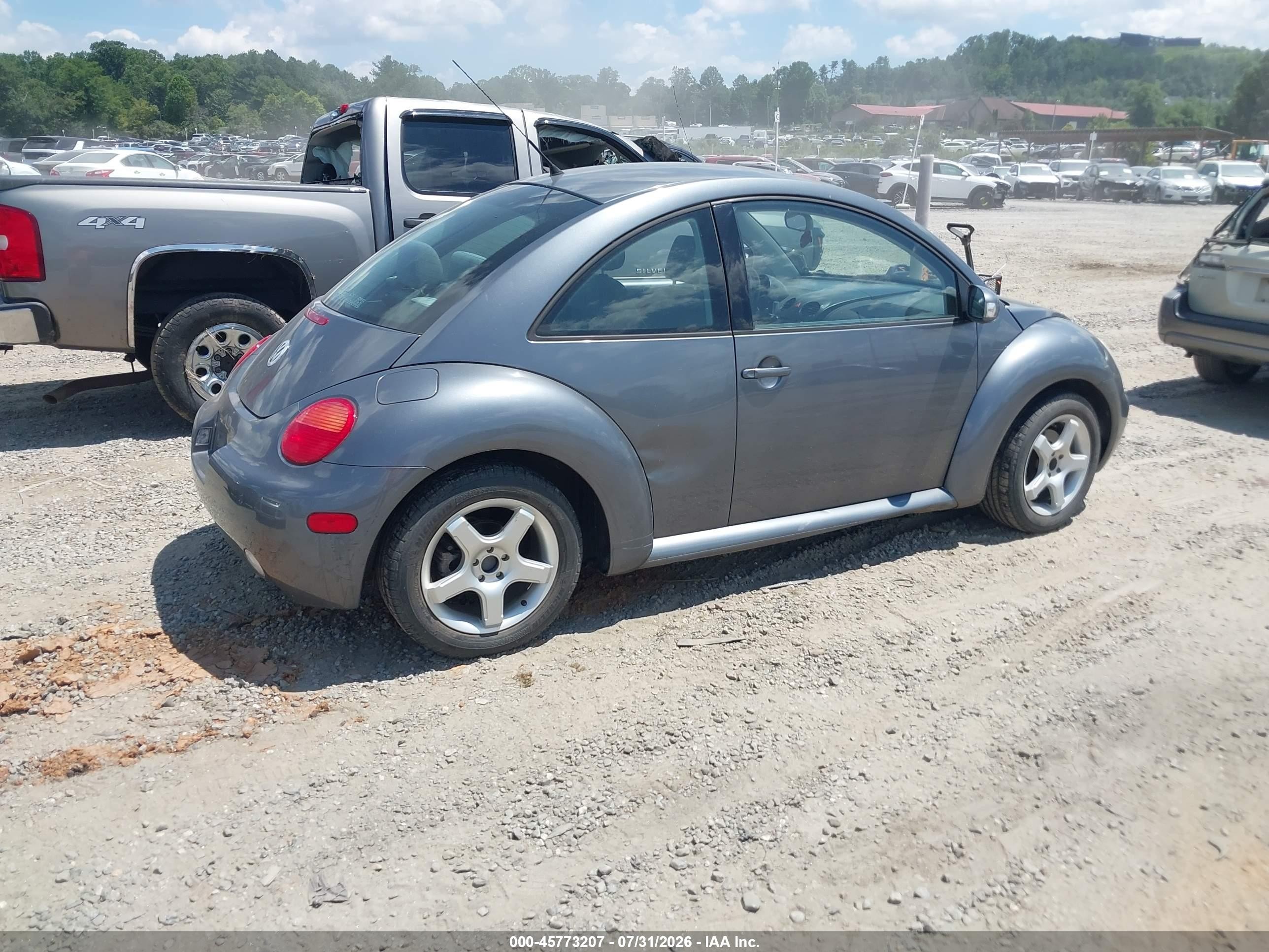 2005 Volkswagen New Beetle Gl Gray vin: 3VWBK31C95M402467