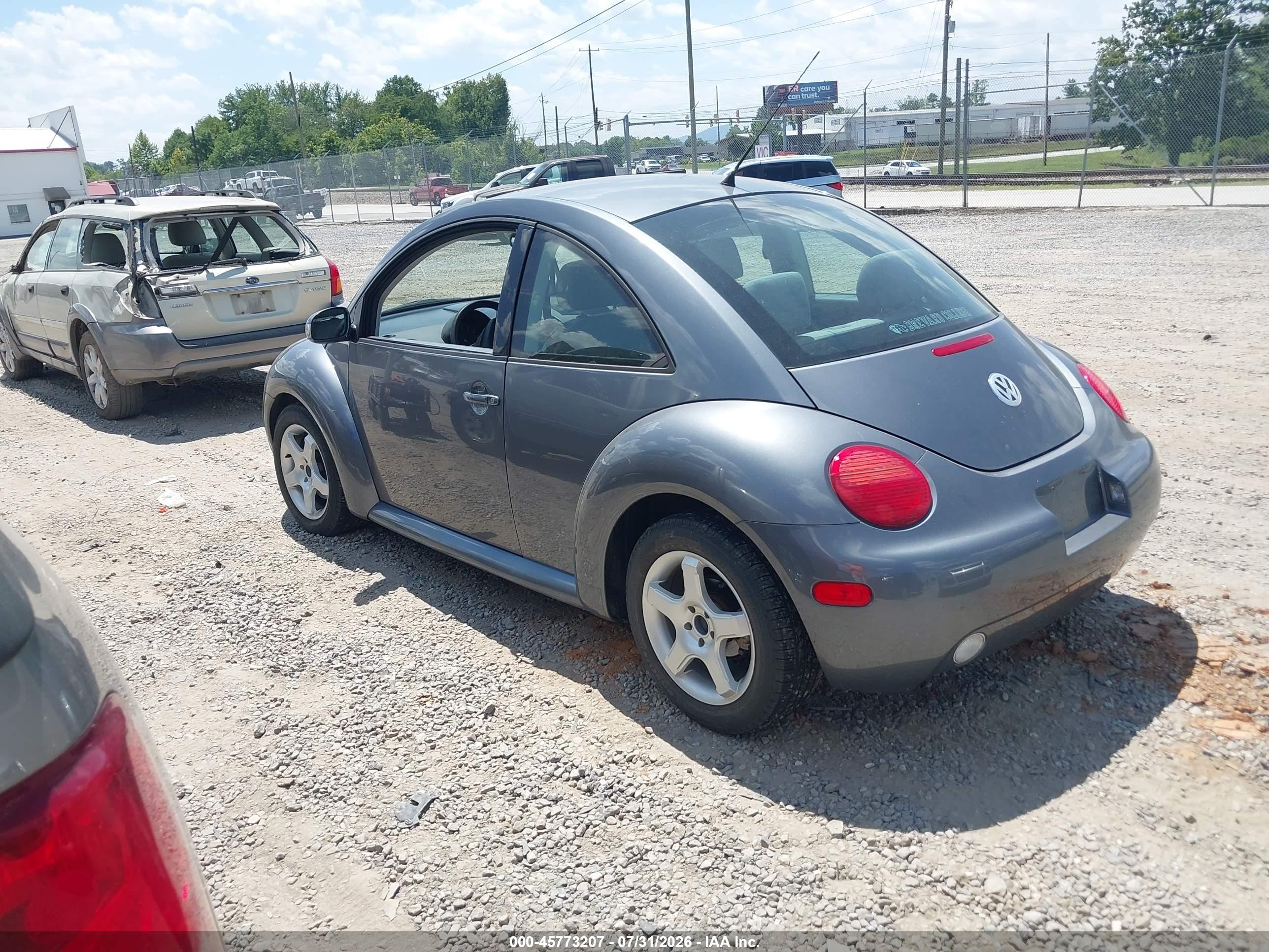 2005 Volkswagen New Beetle Gl Gray vin: 3VWBK31C95M402467