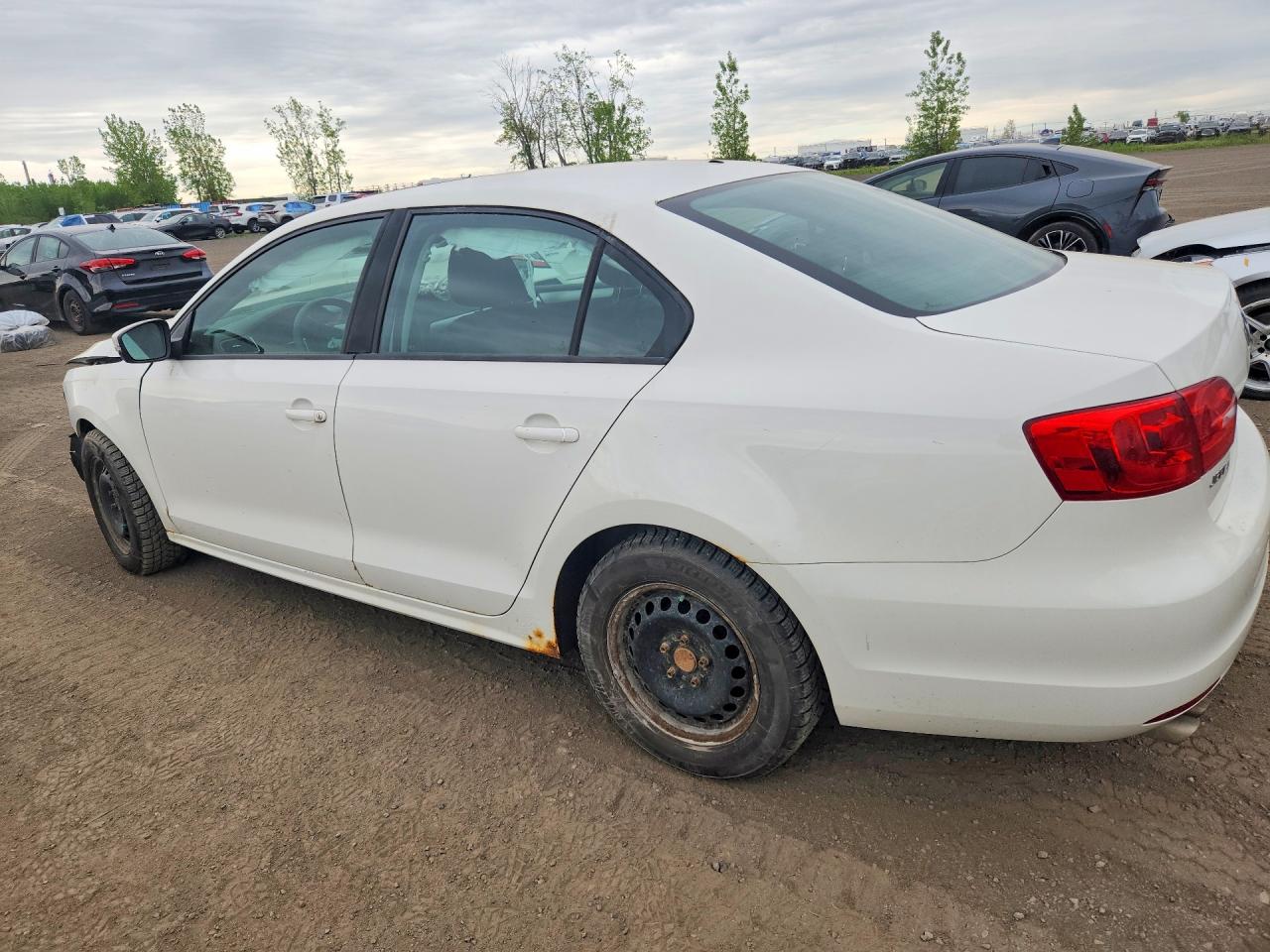2014 Volkswagen Jetta Se White vin: 3VWBK7AJ5EM352432