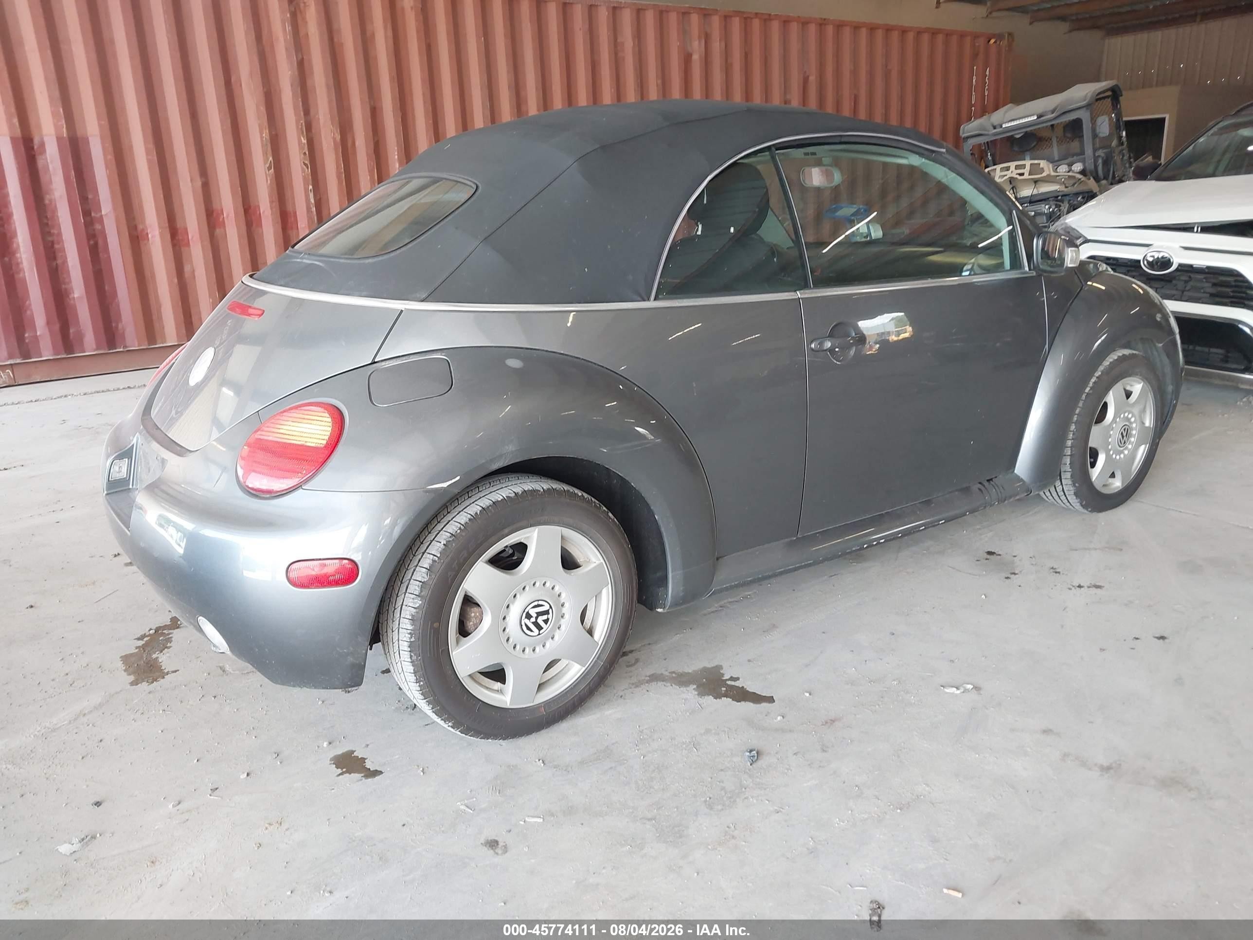 2004 Volkswagen New Beetle Gl Серый vin: 3VWBM31Y34M349138