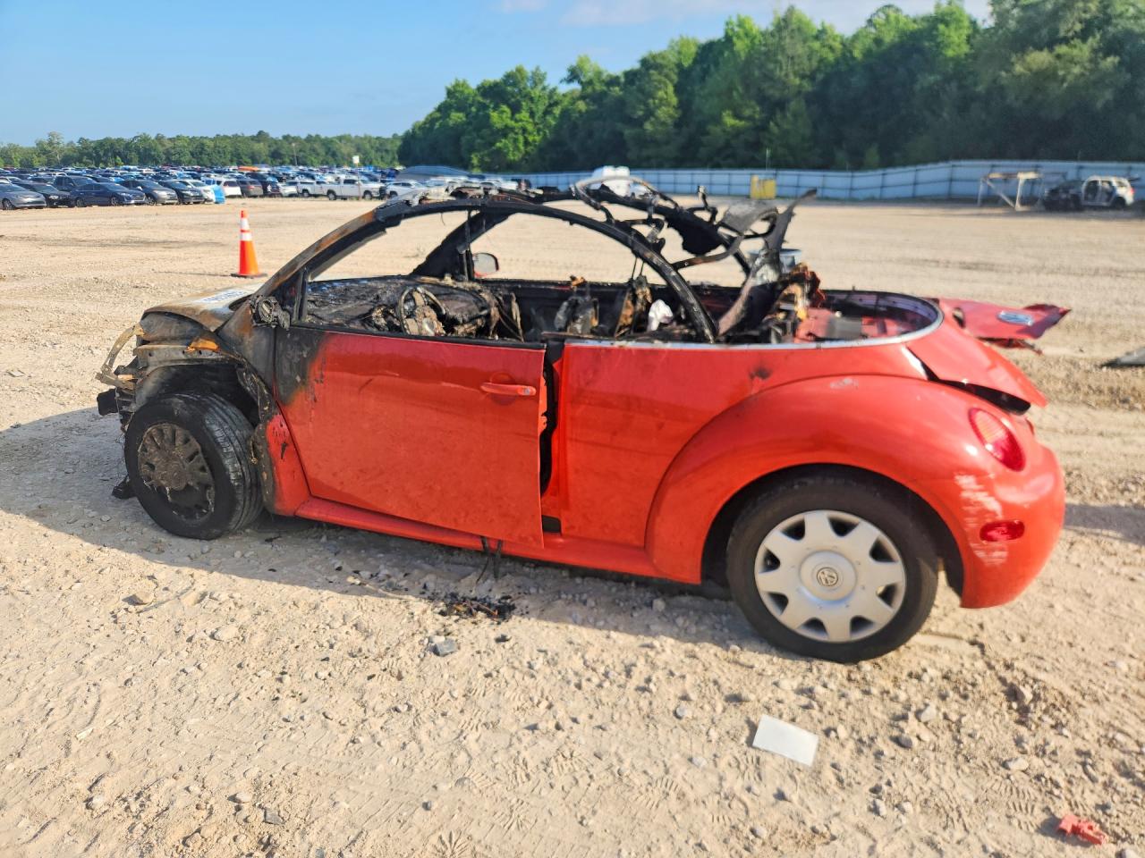 2005 Volkswagen New Beetle Gl Red vin: 3VWBM31YX5M352636