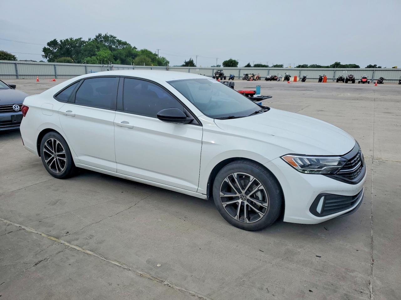 2022 Volkswagen Jetta Sport White vin: 3VWBM7BU0NM026962
