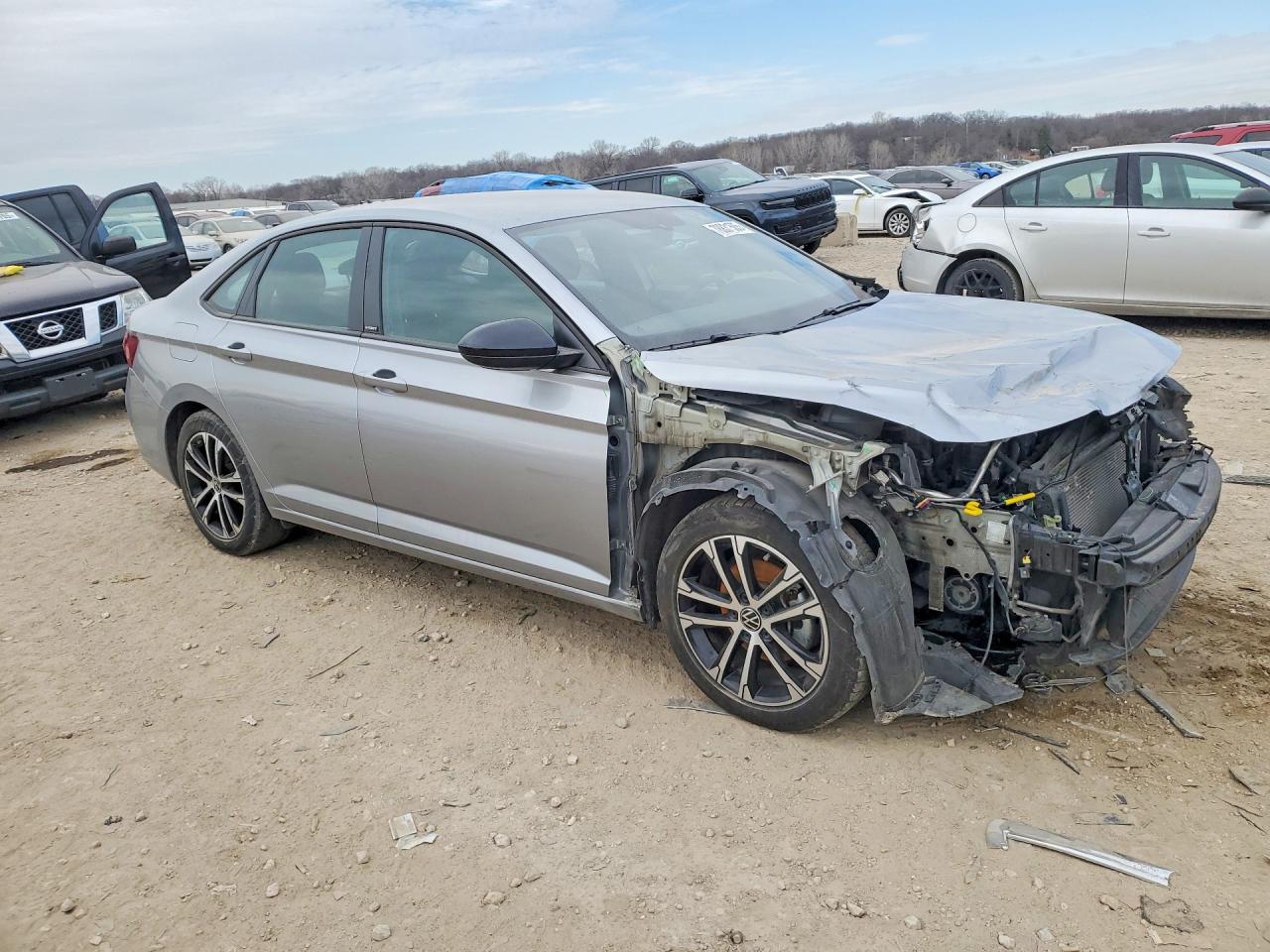 2023 Volkswagen Jetta Sport Silver vin: 3VWBM7BU0PM054943