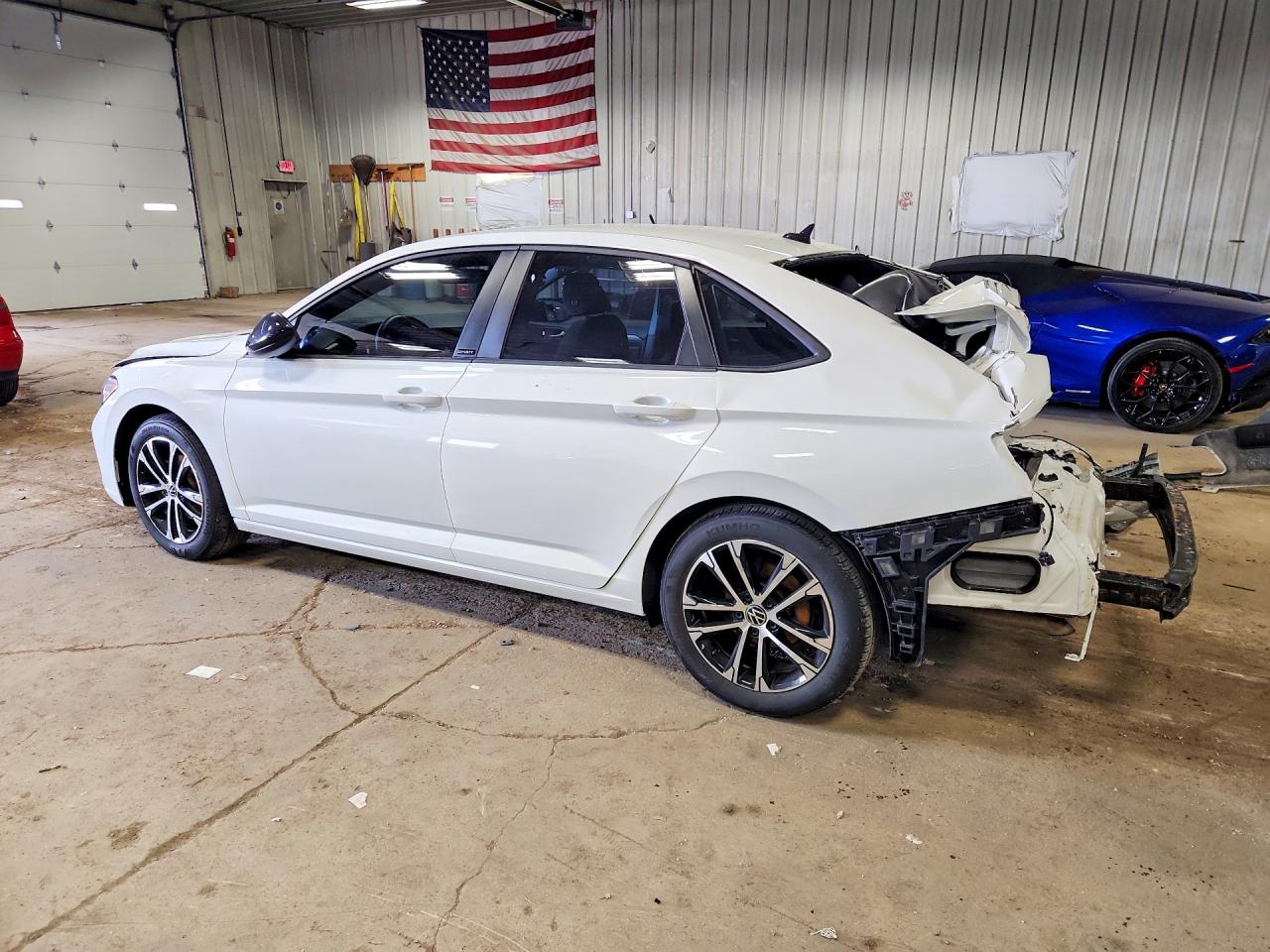 2023 Volkswagen Jetta Sport White vin: 3VWBM7BU1PM051792