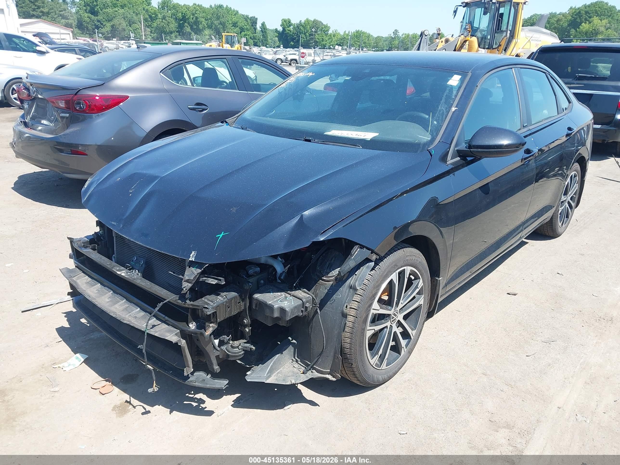 2023 Volkswagen Jetta 1.5t Sport Black vin: 3VWBM7BU4PM025414