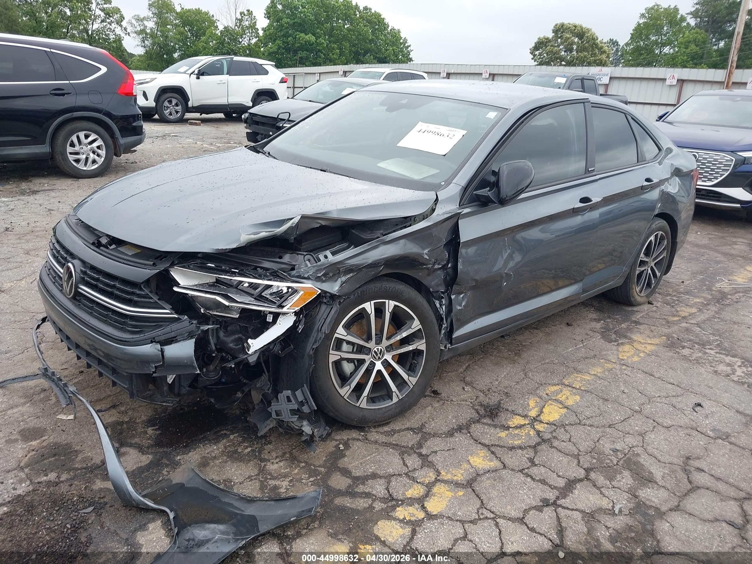 2023 Volkswagen Jetta 1.5t Sport Серый vin: 3VWBM7BU6PM032588
