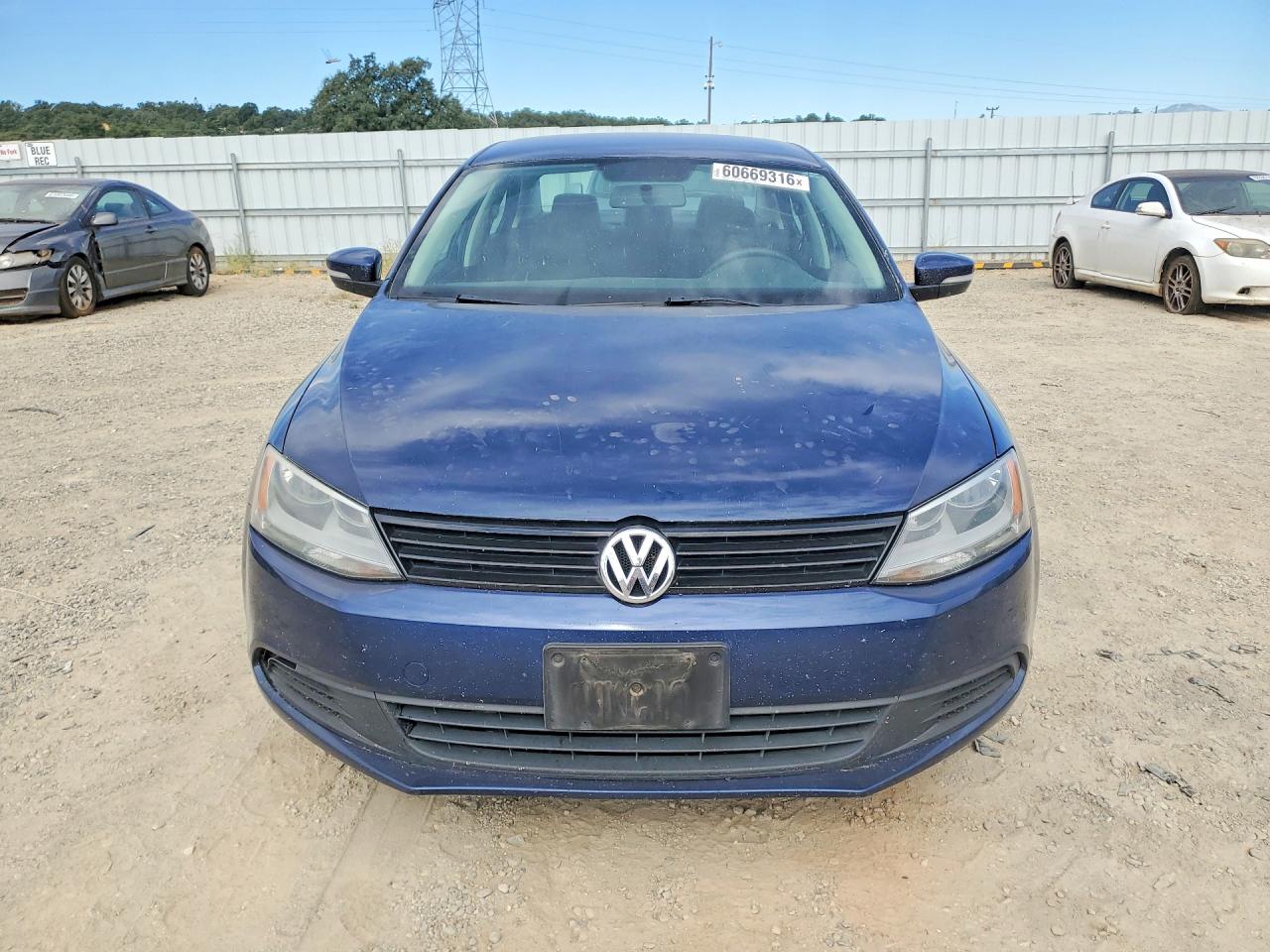 2012 Volkswagen Jetta Se Blue vin: 3VWBP7AJ0CM029436