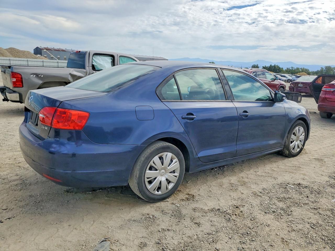 2012 Volkswagen Jetta Se Blue vin: 3VWBP7AJ0CM029436