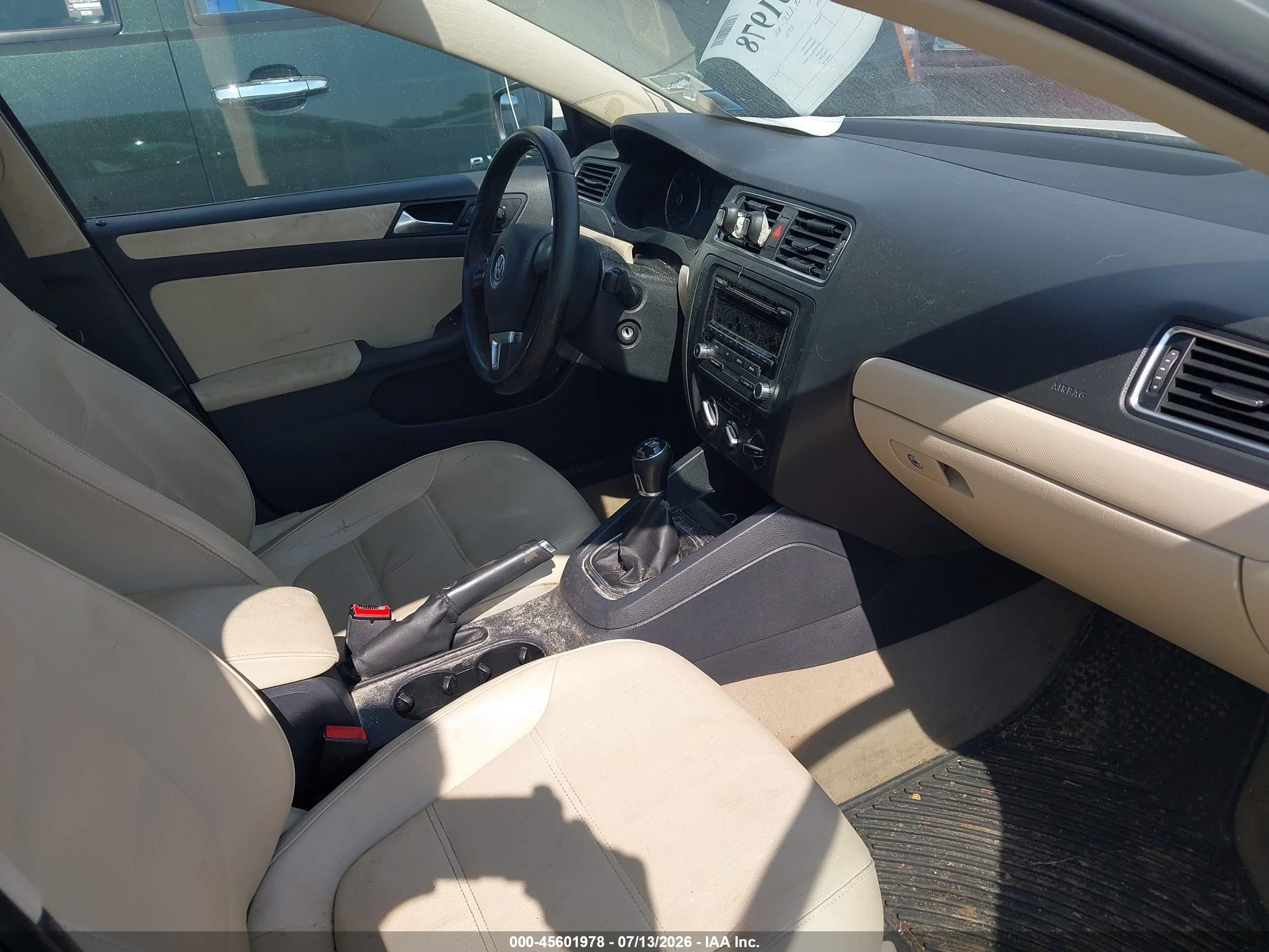 2012 Volkswagen Jetta 2.5l Se White vin: 3VWBP7AJ0CM113076
