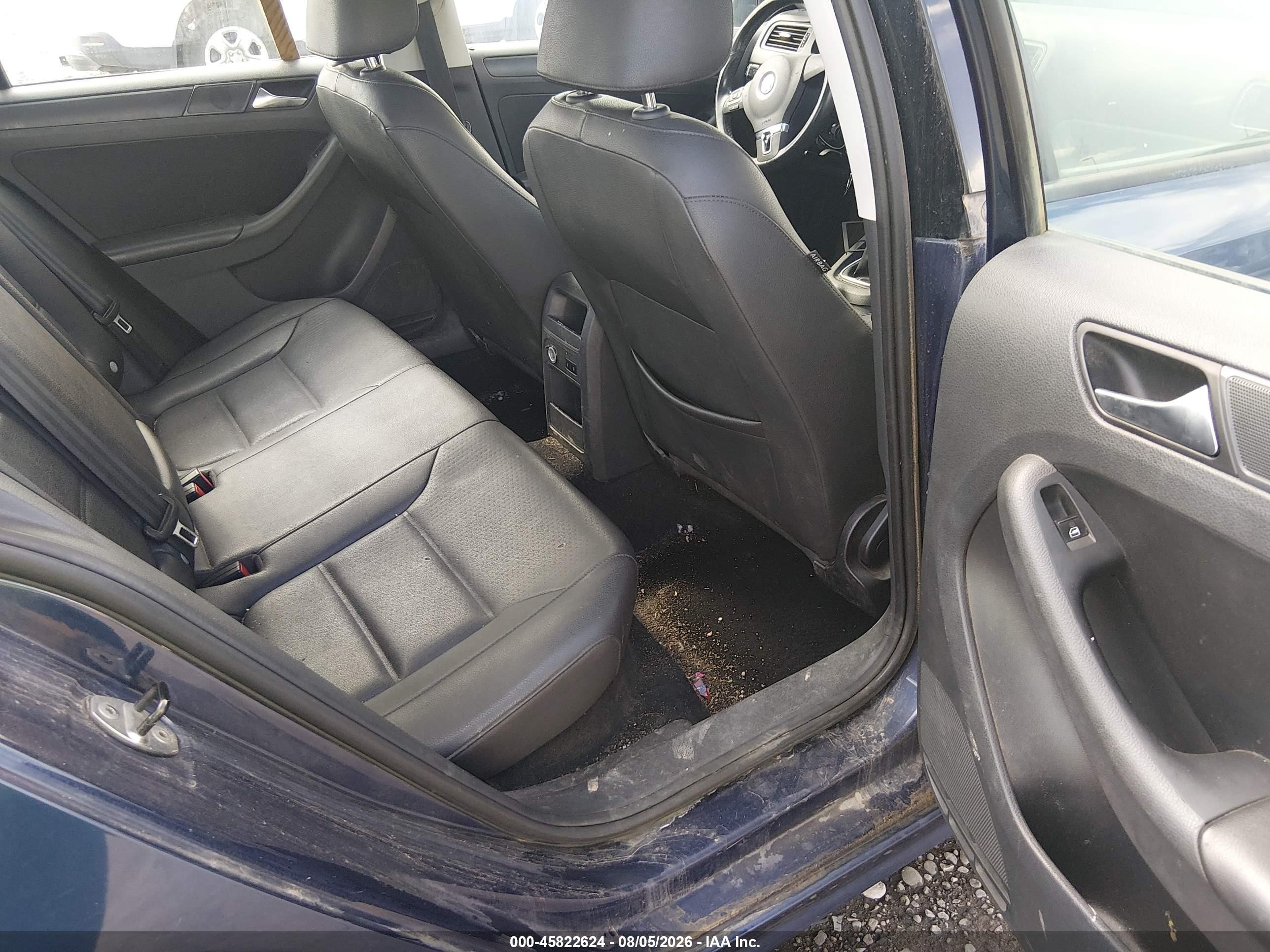 2012 Volkswagen Jetta 2.5l Se Blue vin: 3VWBP7AJ1CM302920