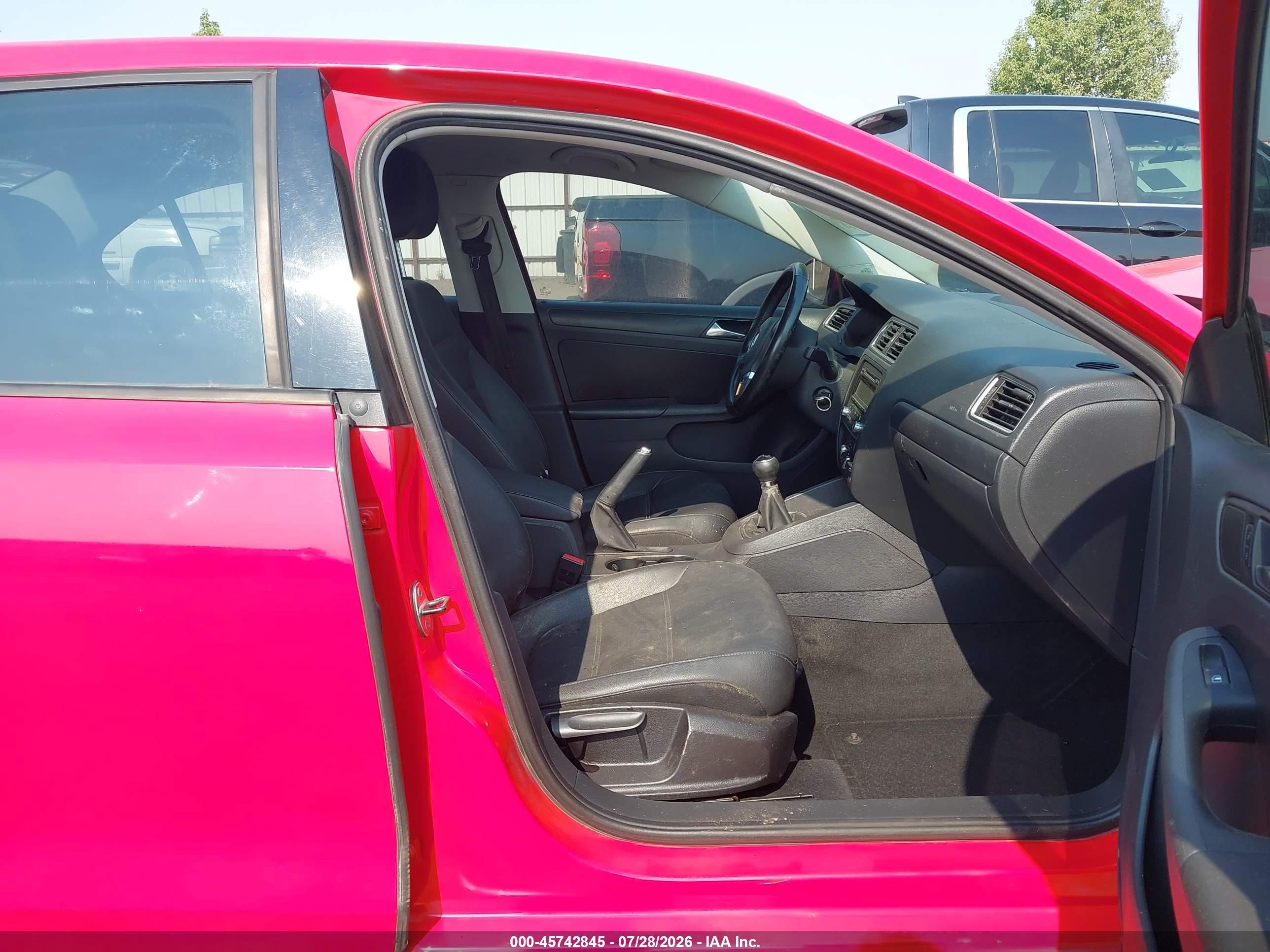 2012 Volkswagen Jetta 2.5l Se Red vin: 3VWBP7AJ1CM303033