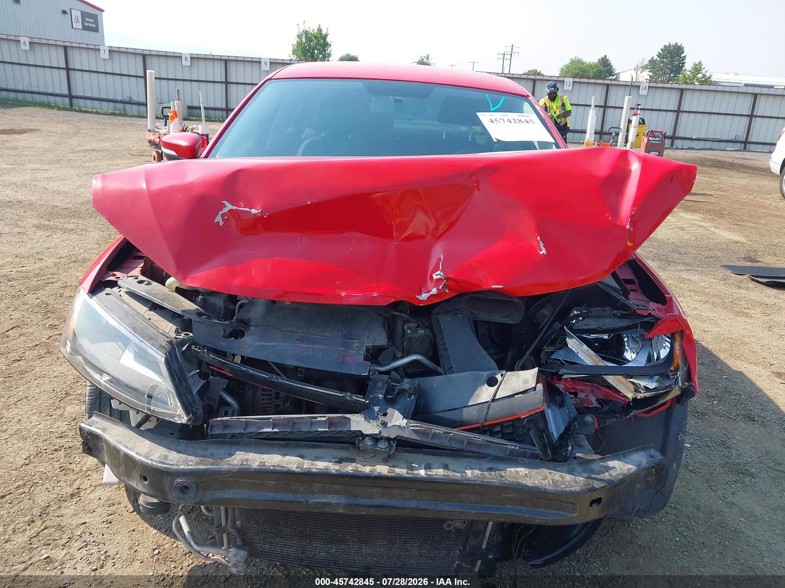 2012 Volkswagen Jetta 2.5l Se Red vin: 3VWBP7AJ1CM303033