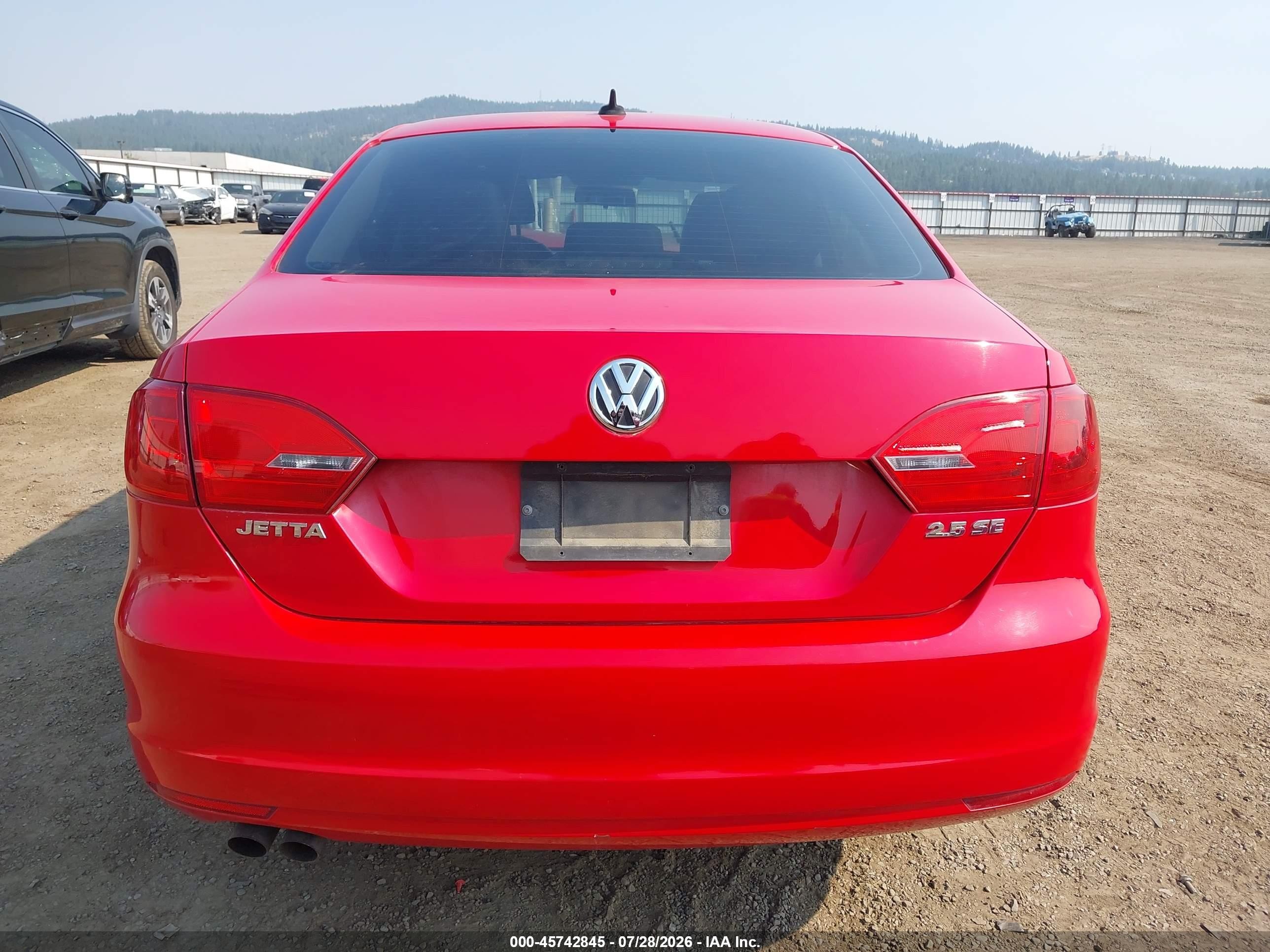 2012 Volkswagen Jetta 2.5l Se Red vin: 3VWBP7AJ1CM303033