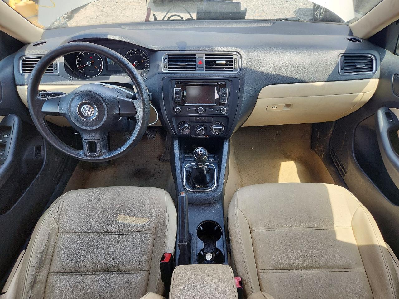2012 Volkswagen Jetta Se Кремовый vin: 3VWBP7AJ2CM127500