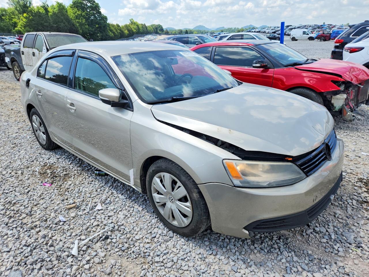 2012 Volkswagen Jetta Se Кремовый vin: 3VWBP7AJ2CM127500