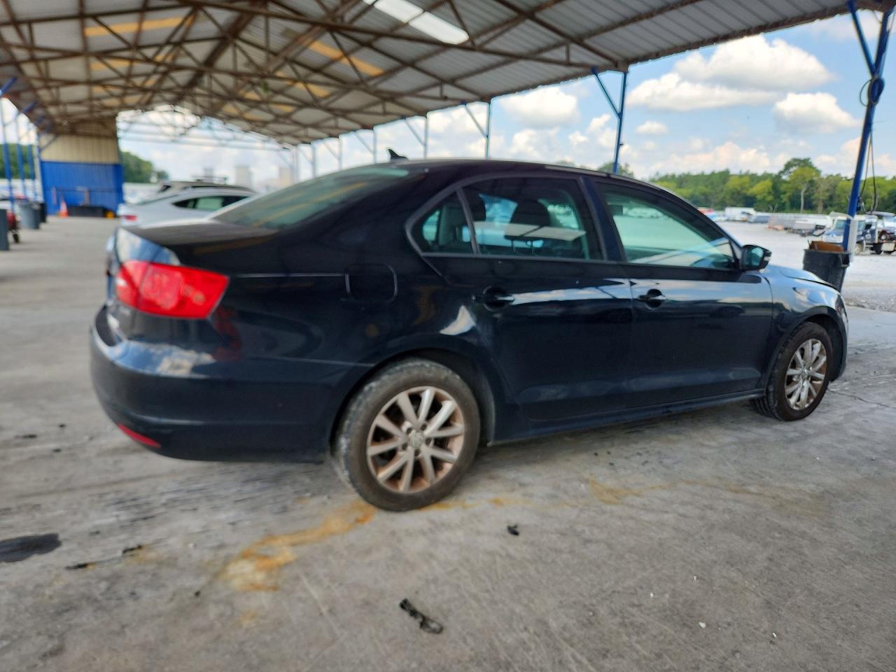 2012 Volkswagen Jetta Se Black vin: 3VWBP7AJ3CM373231