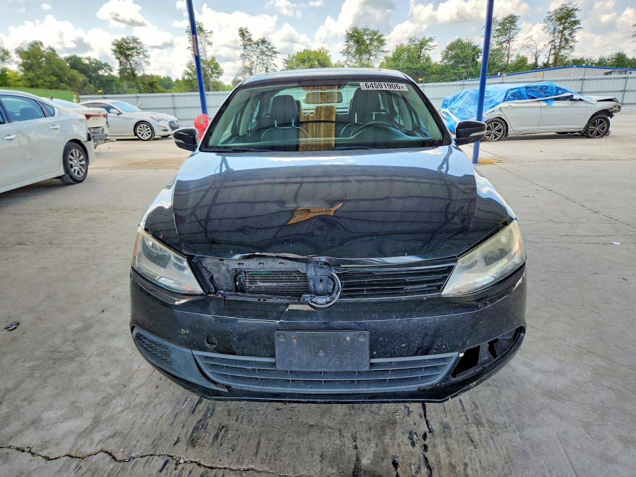 2012 Volkswagen Jetta Se Black vin: 3VWBP7AJ3CM373231