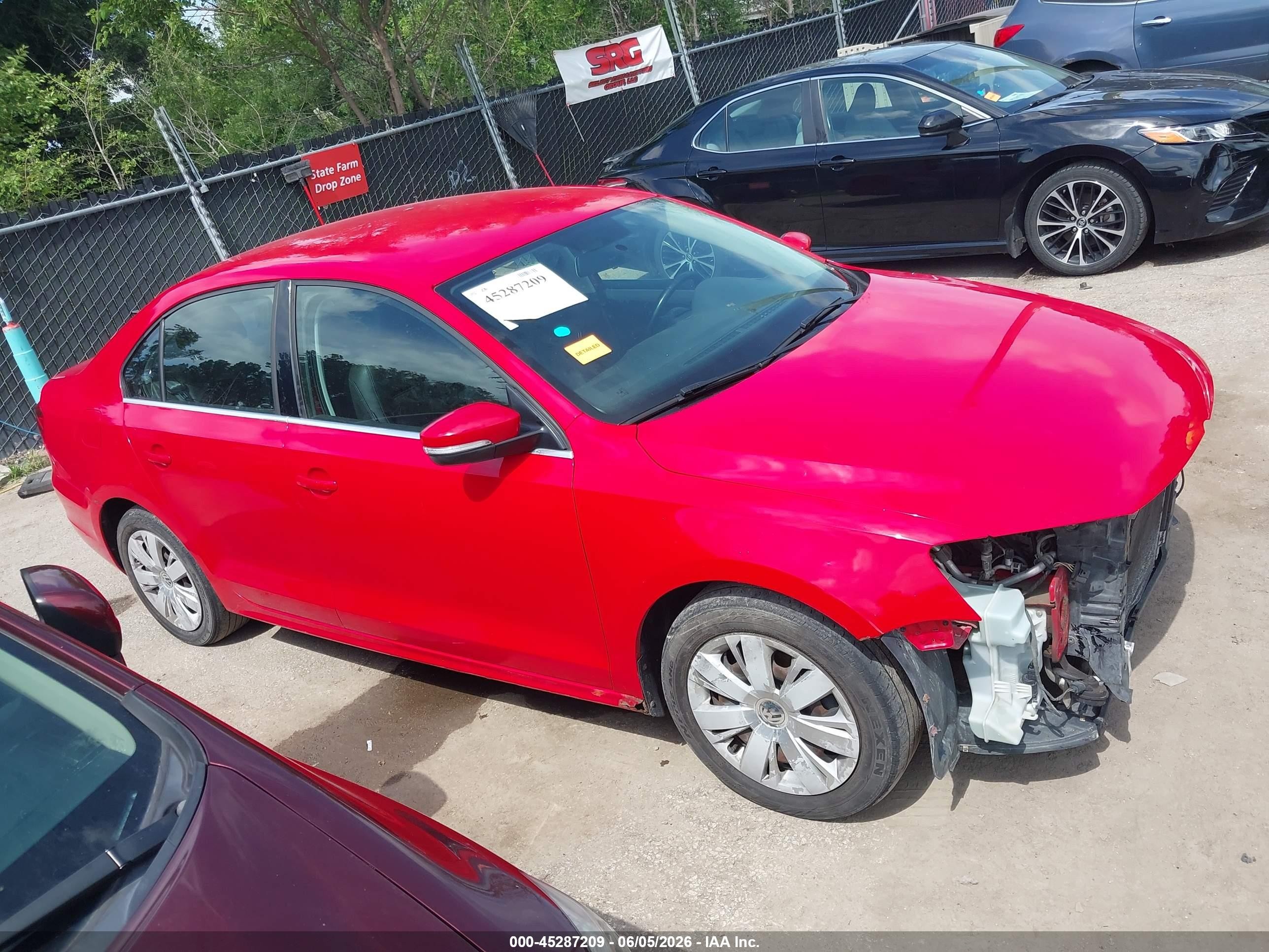 2013 Volkswagen Jetta 2.5l Se Red vin: 3VWBP7AJ3DM385980