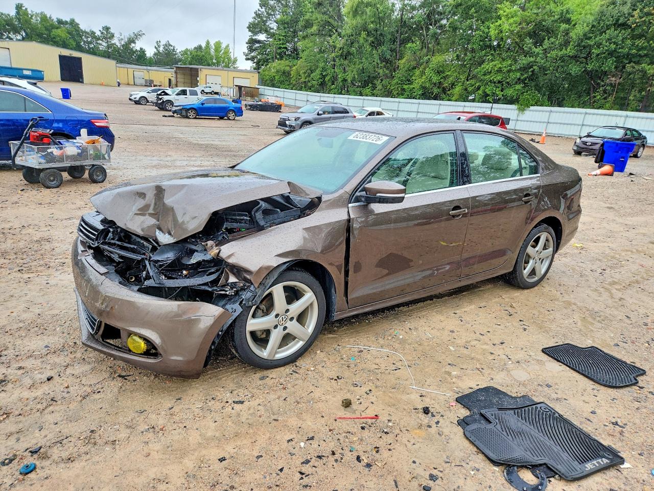 2013 Volkswagen Jetta Se Brown vin: 3VWBP7AJ3DM397420