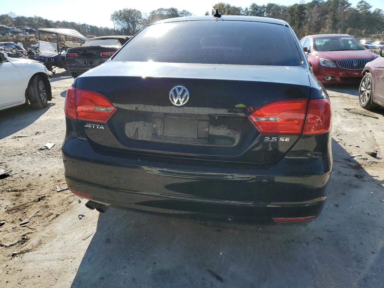 2013 Volkswagen Jetta Se Black vin: 3VWBP7AJ3DM426074
