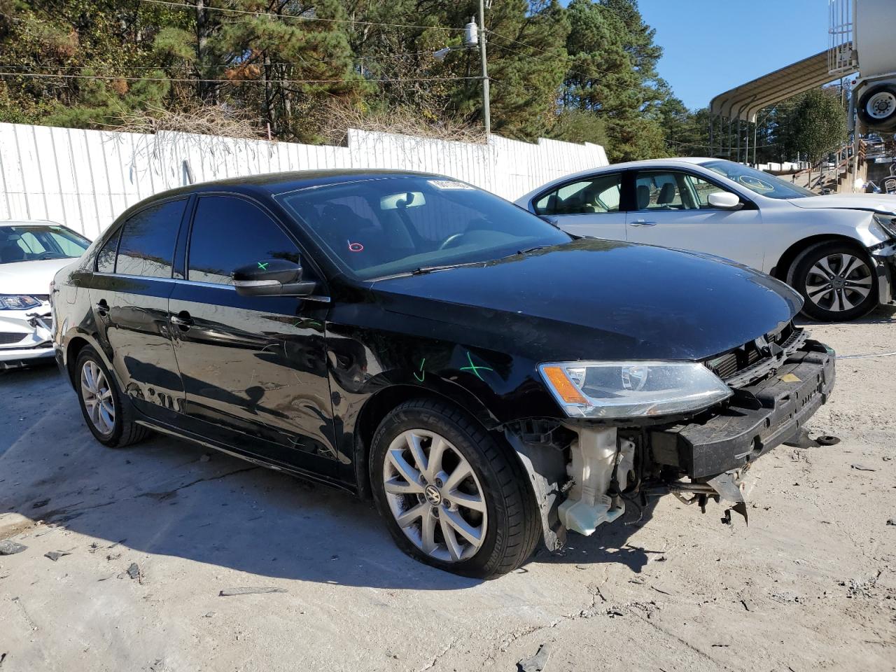 2013 Volkswagen Jetta Se Black vin: 3VWBP7AJ3DM426074
