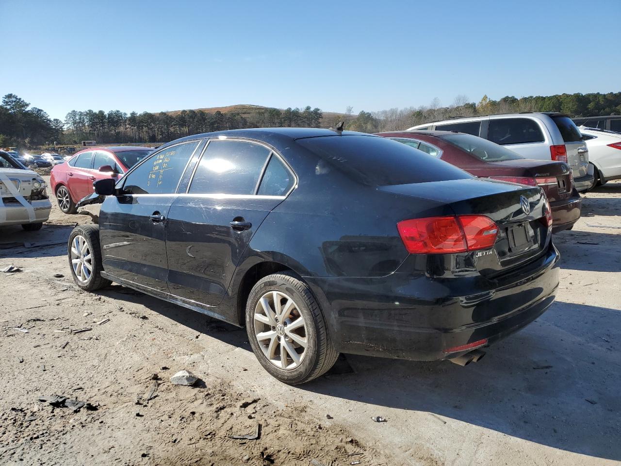 2013 Volkswagen Jetta Se Black vin: 3VWBP7AJ3DM426074