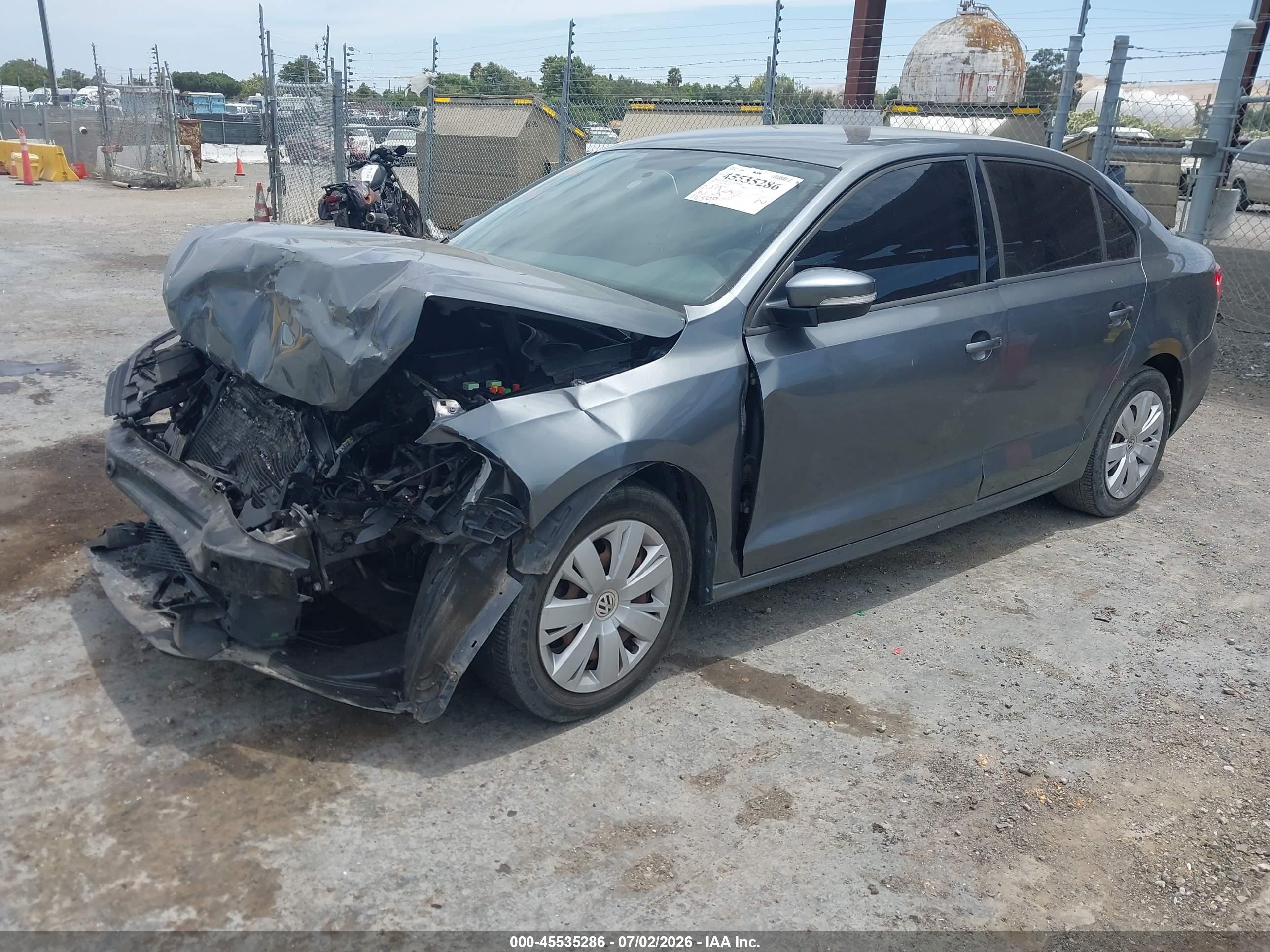 2012 Volkswagen Jetta 2.5l Se Gray vin: 3VWBP7AJ4CM003759