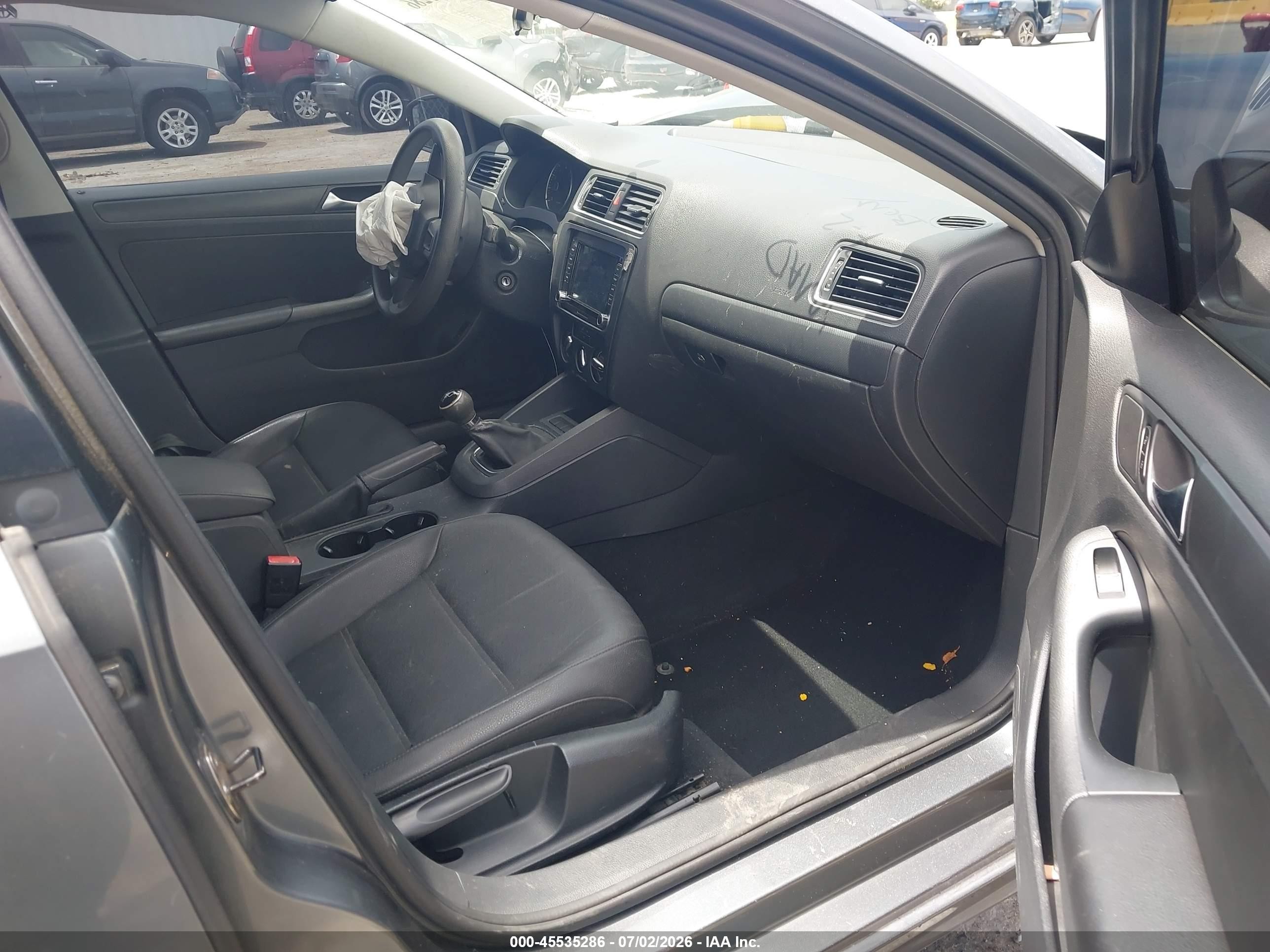 2012 Volkswagen Jetta 2.5l Se Gray vin: 3VWBP7AJ4CM003759