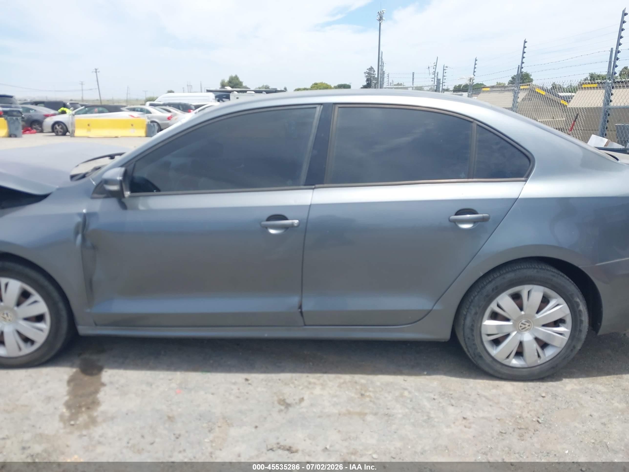 2012 Volkswagen Jetta 2.5l Se Gray vin: 3VWBP7AJ4CM003759